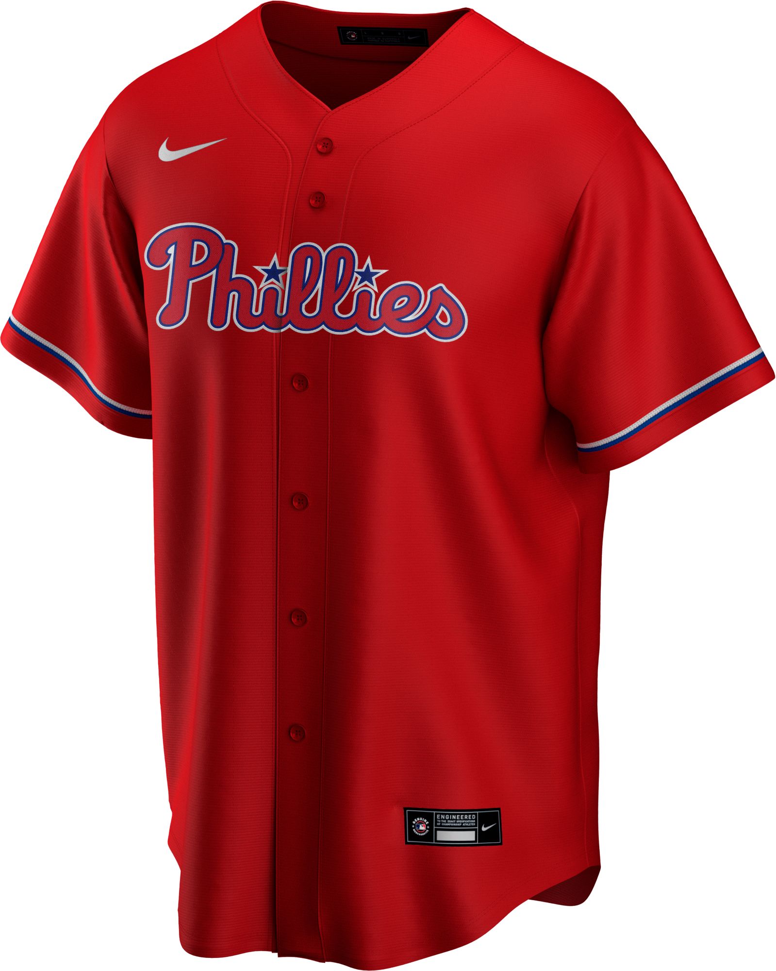 Nike Men's Replica Philadelphia Phillies Rhys Hoskins #17 Red Cool Base Jersey product image