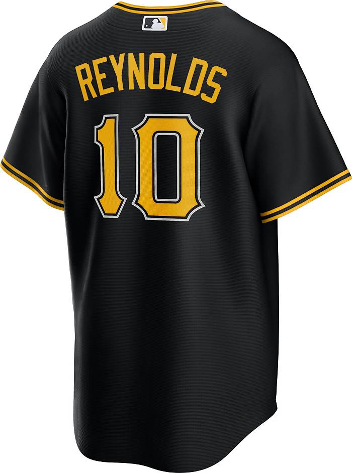 Nike Men's Replica Pittsburgh Pirates Bryan Reynolds #10 Cool Base Black  Jersey
