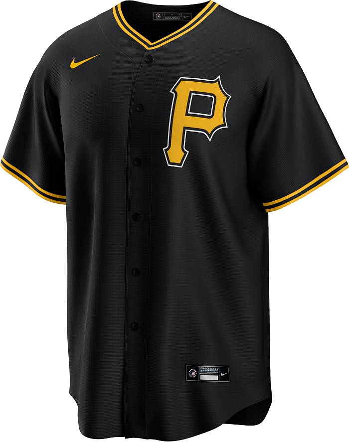 Nike Men's Replica Pittsburgh Pirates Bryan Reynolds #10 Cool Base Black  Jersey