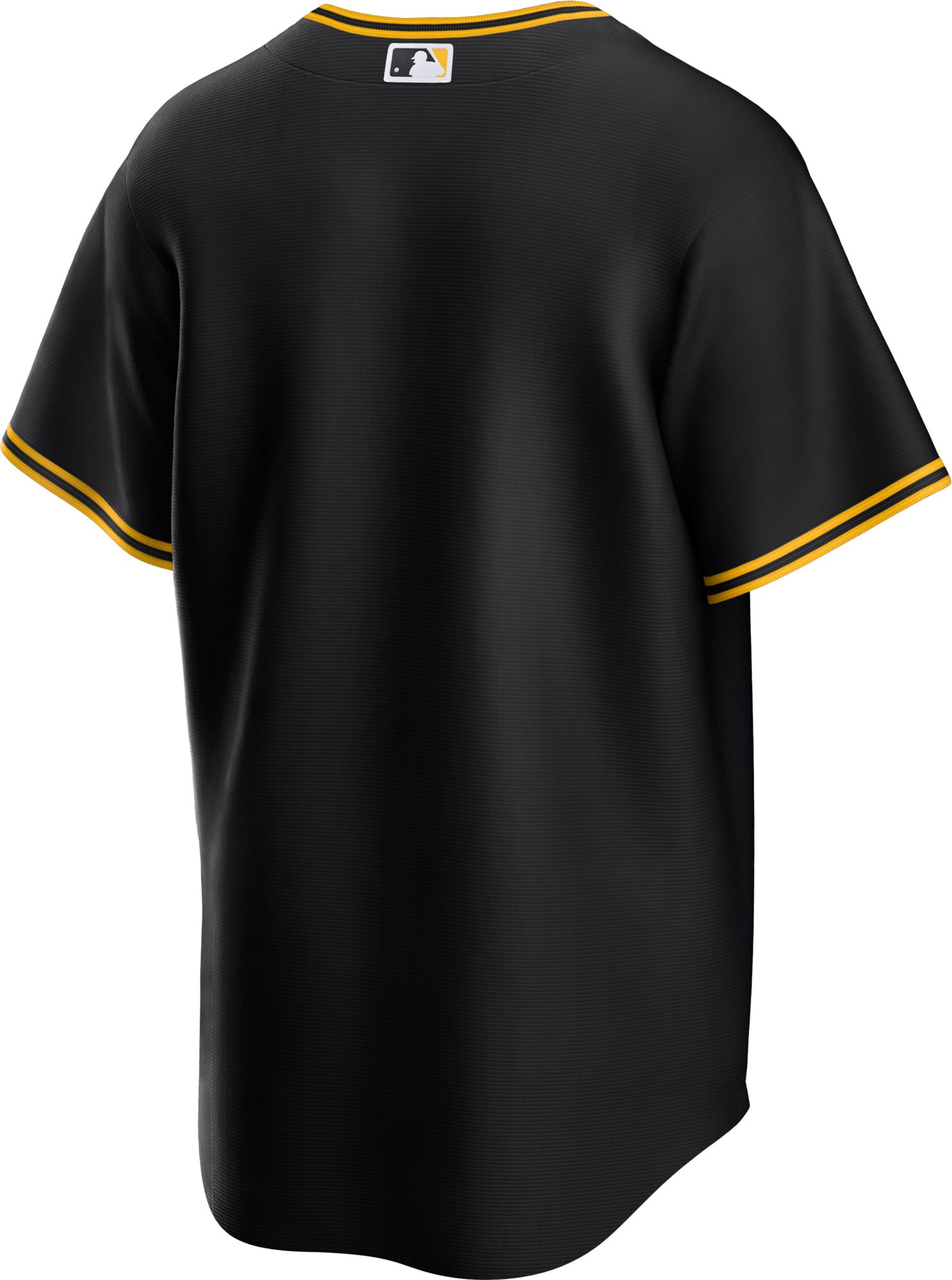 Nike Men's Replica Pittsburgh Pirates Blank Black Cool Base Jersey product image