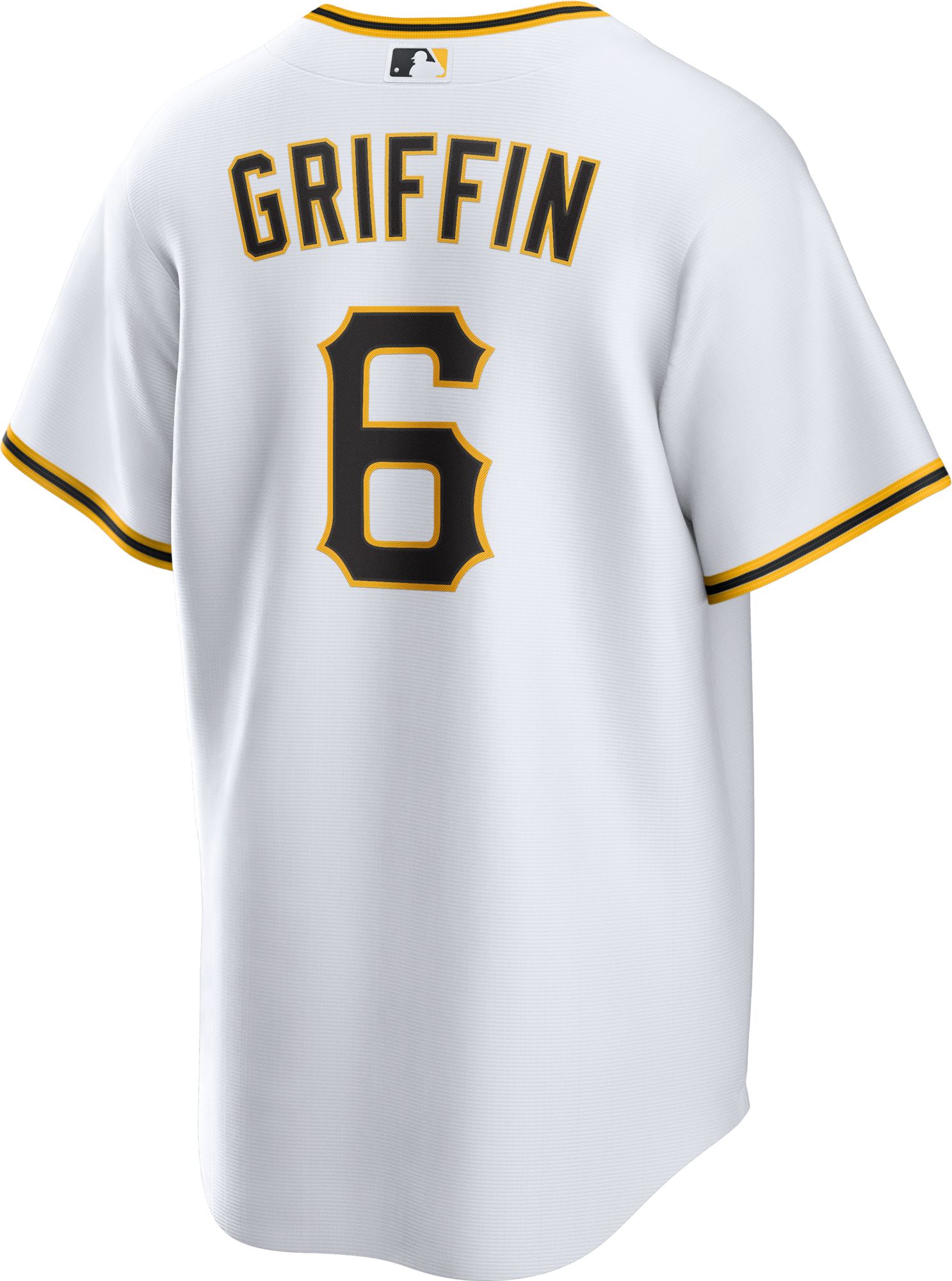 Nike Men's Pittsburgh Pirates White Konnor Griffin #6 Home Replica Jersey product image