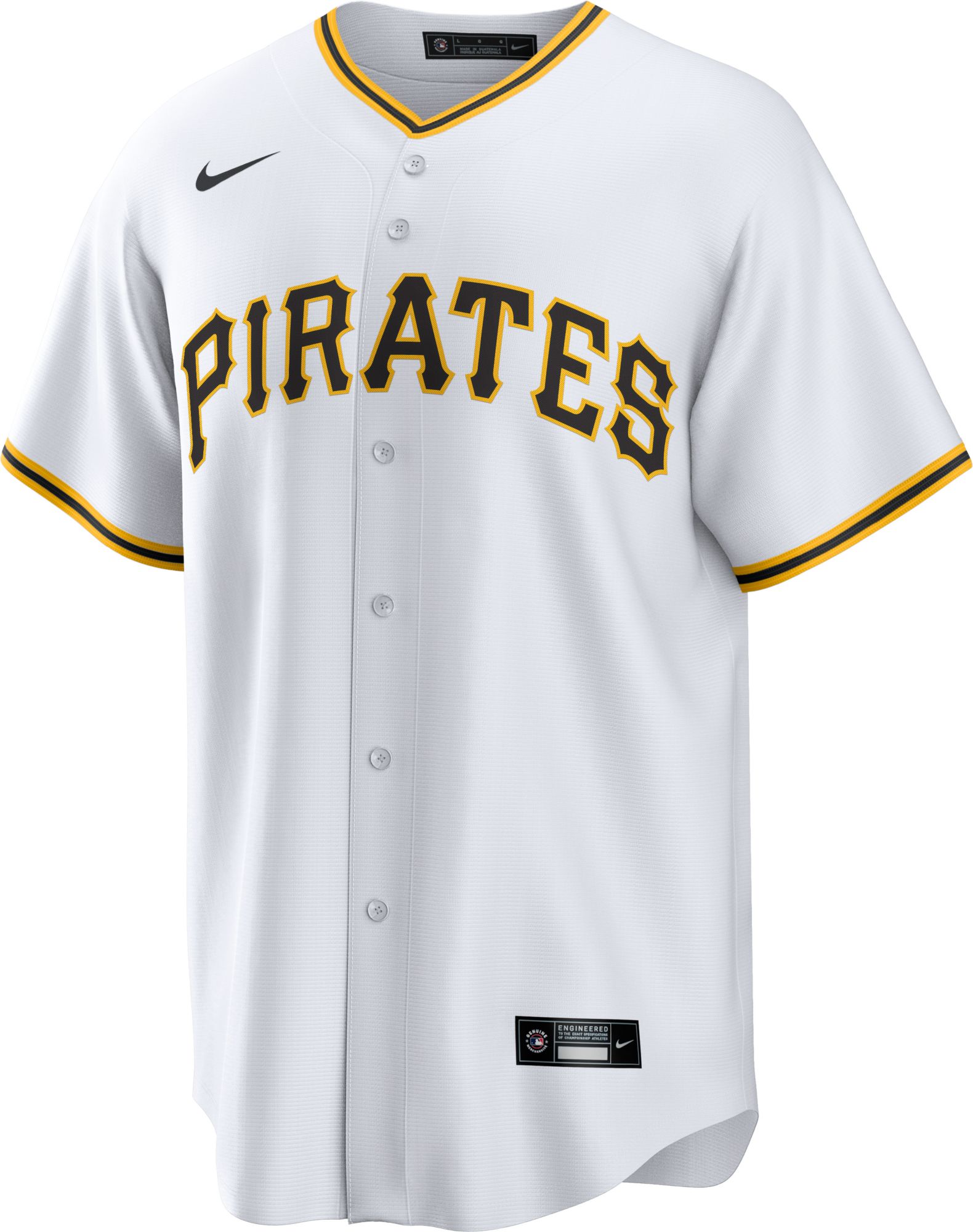 Nike Men's Pittsburgh Pirates White Konnor Griffin #6 Home Replica Jersey product image