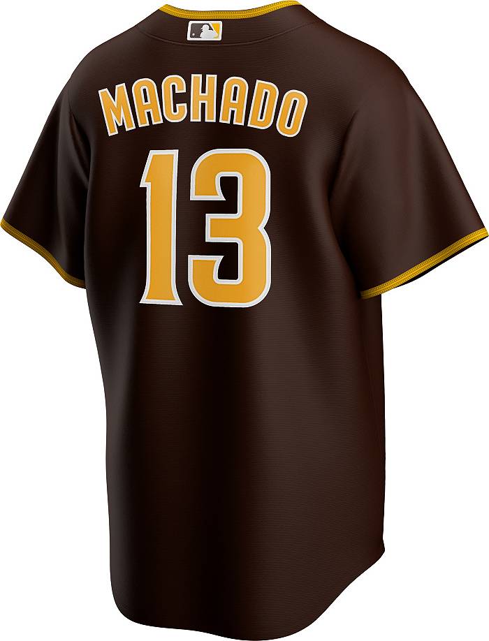 Nike Men's San Diego Padres Manny Machado #13 Brown T-Shirt