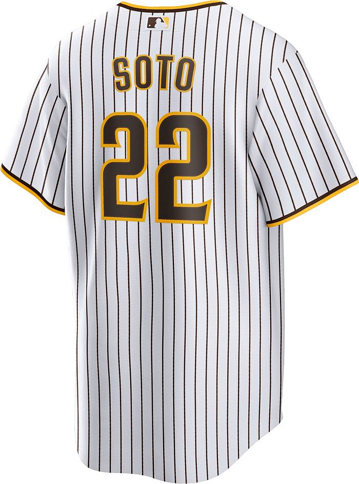 Nike Men's San Diego Padres Juan Soto #22 White Cool Base Jersey