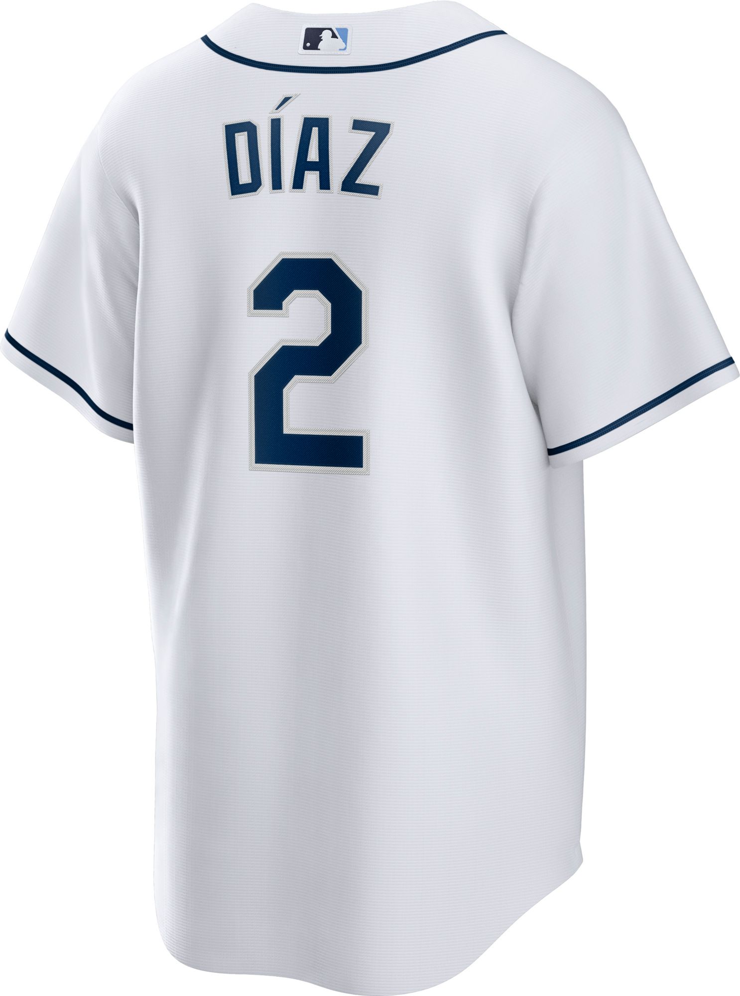 Nike Men's Tampa Bay Rays Yandy Díaz #2 White Cool Base Jersey