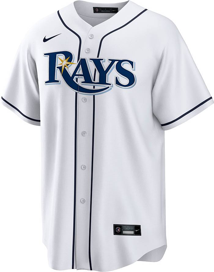 tampa bay rays nike fit dry baseball jersey adult xxl great shape. See pics
