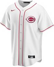 Nike Men's Replica Cincinnati Reds Mike Moustakas #9 Cool Base White Jersey product image