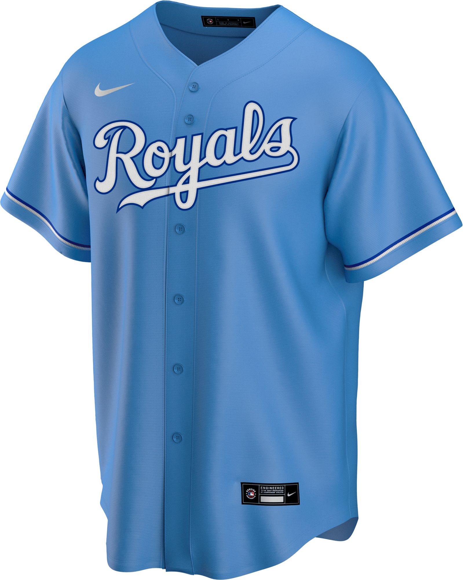 Nike Men's Replica Kansas City Royals Whit Merrifield #15 Royal Cool Base Jersey product image