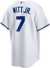 Nike Men's Kansas City Royals Bobby Witt Jr. #7 White Cool Base Home Jersey product image