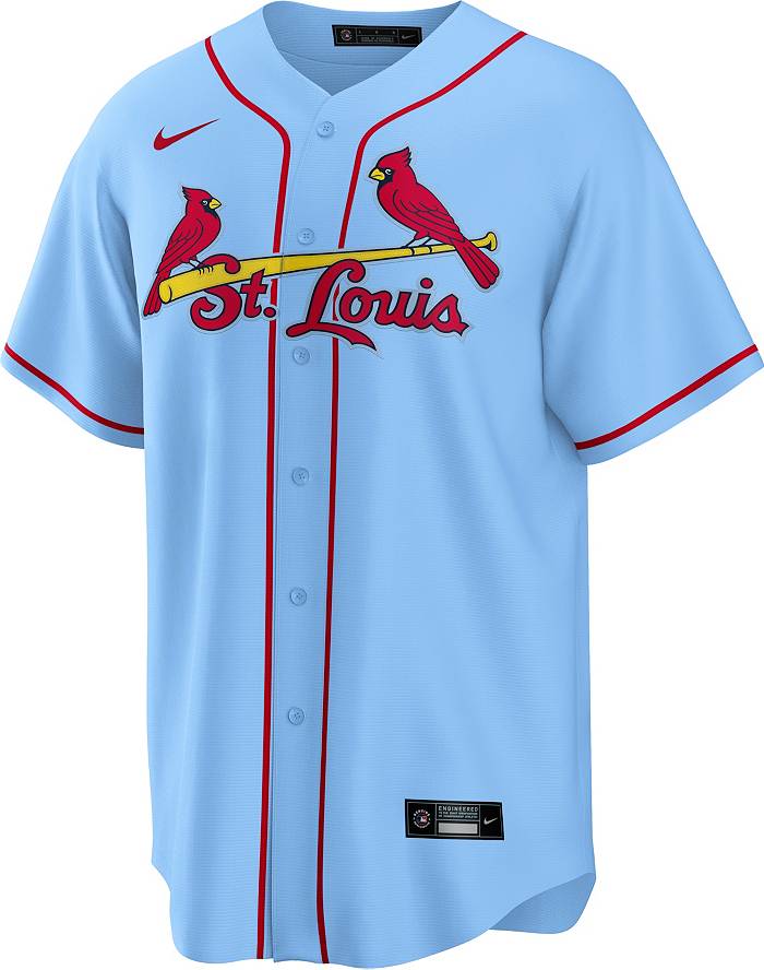 Nike Men's St. Louis Cardinals Nolan Arenado #28 Powder Blue T-Shirt
