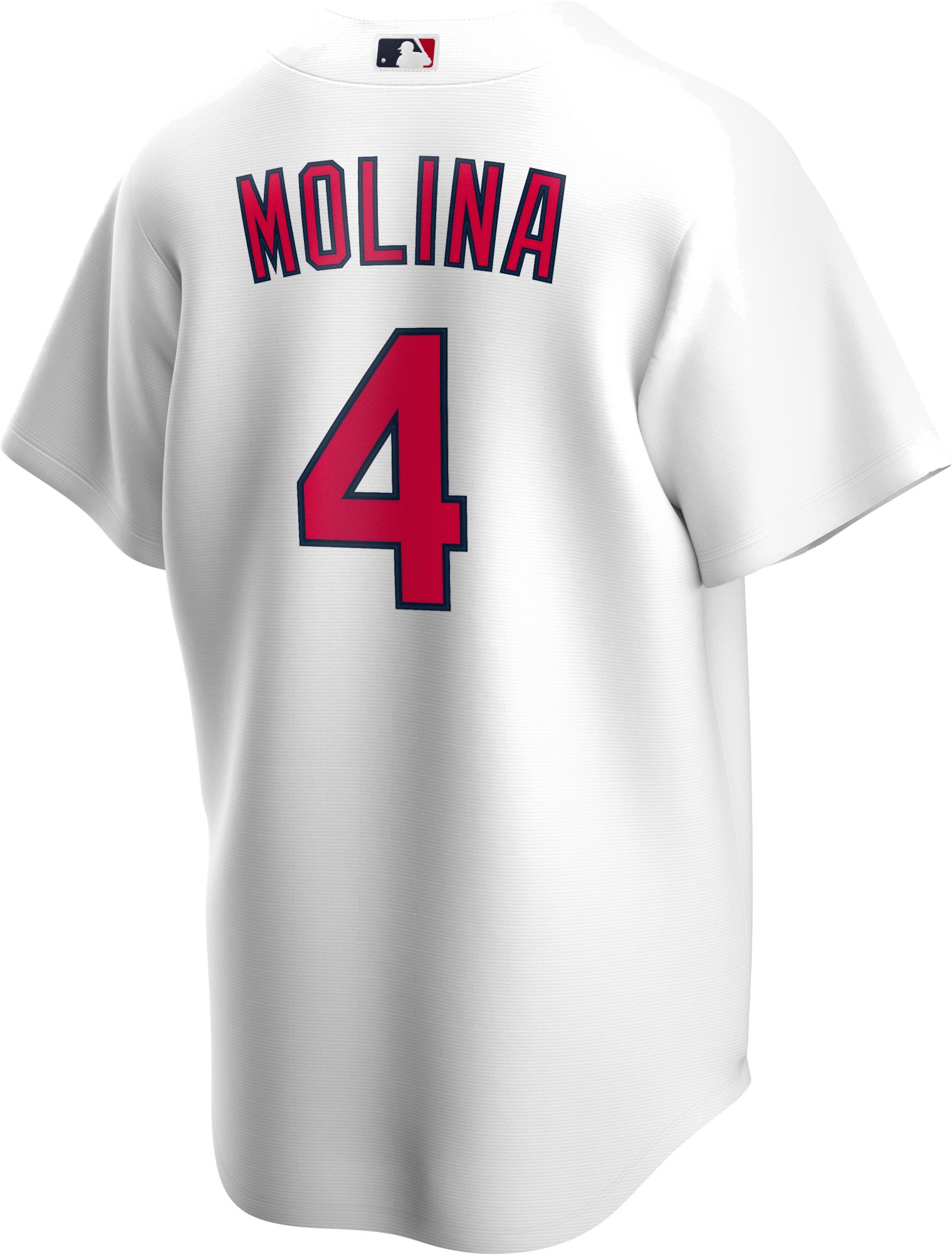 Nike Men's Replica St. Louis Cardinals Yadier Molina #4 White Cool Base Jersey product image
