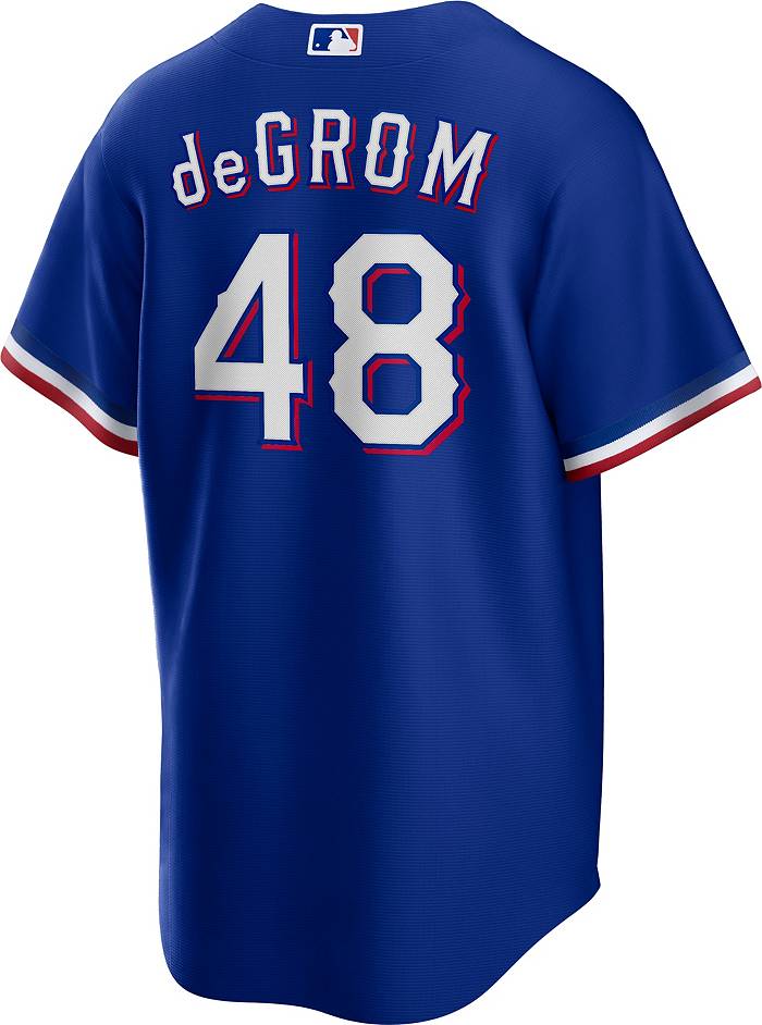 Nike Men's Texas Rangers Jacob deGrom #48 Alternate Cool Base Jersey