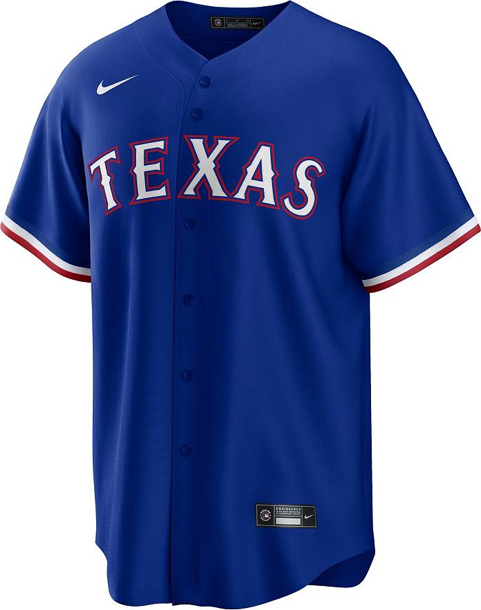 Texas Rangers Nike Home Authentic Team Logo Jersey - White