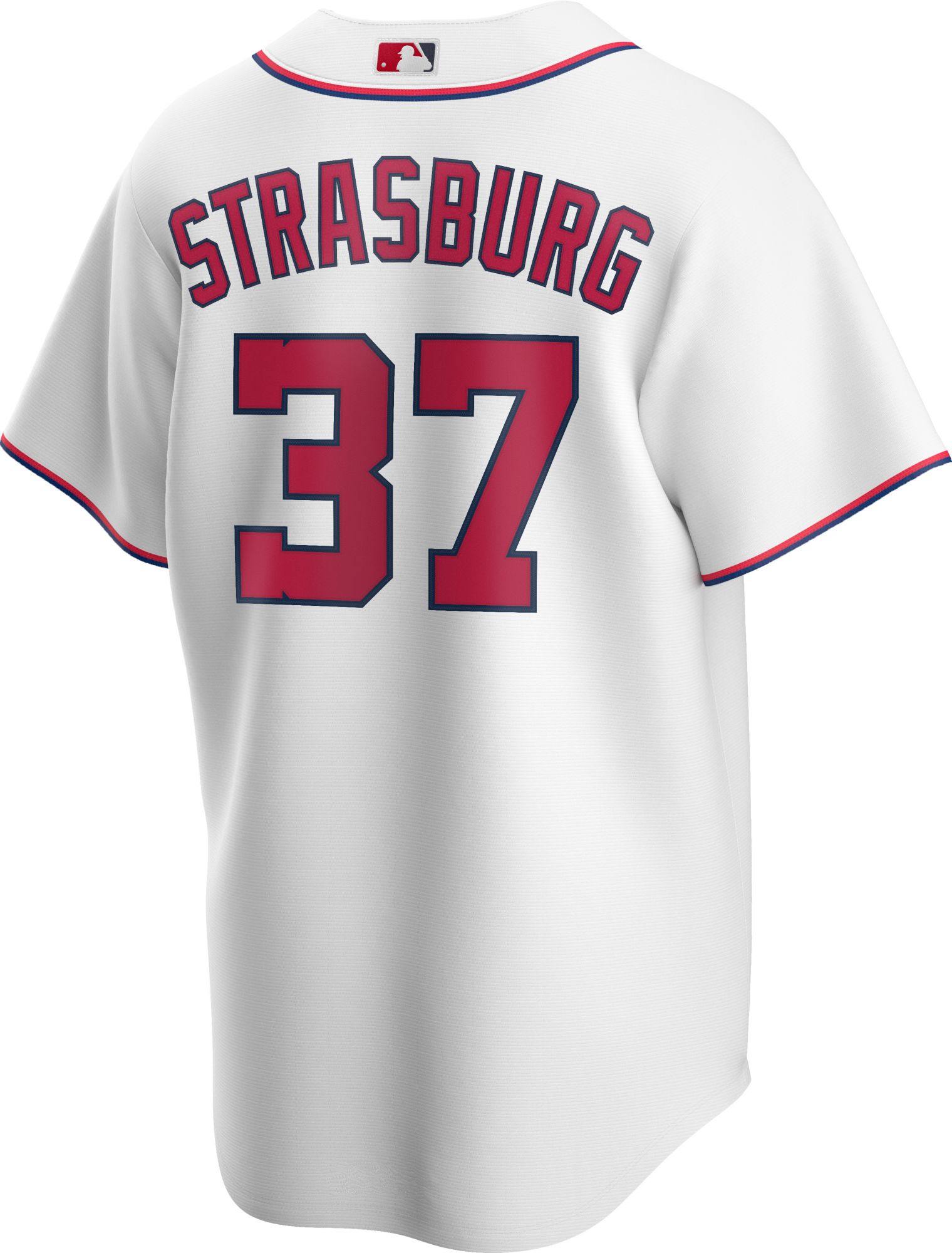 Nike Men's Replica Washington Nationals Stephen Strasburg #37 White Cool Base Jersey product image