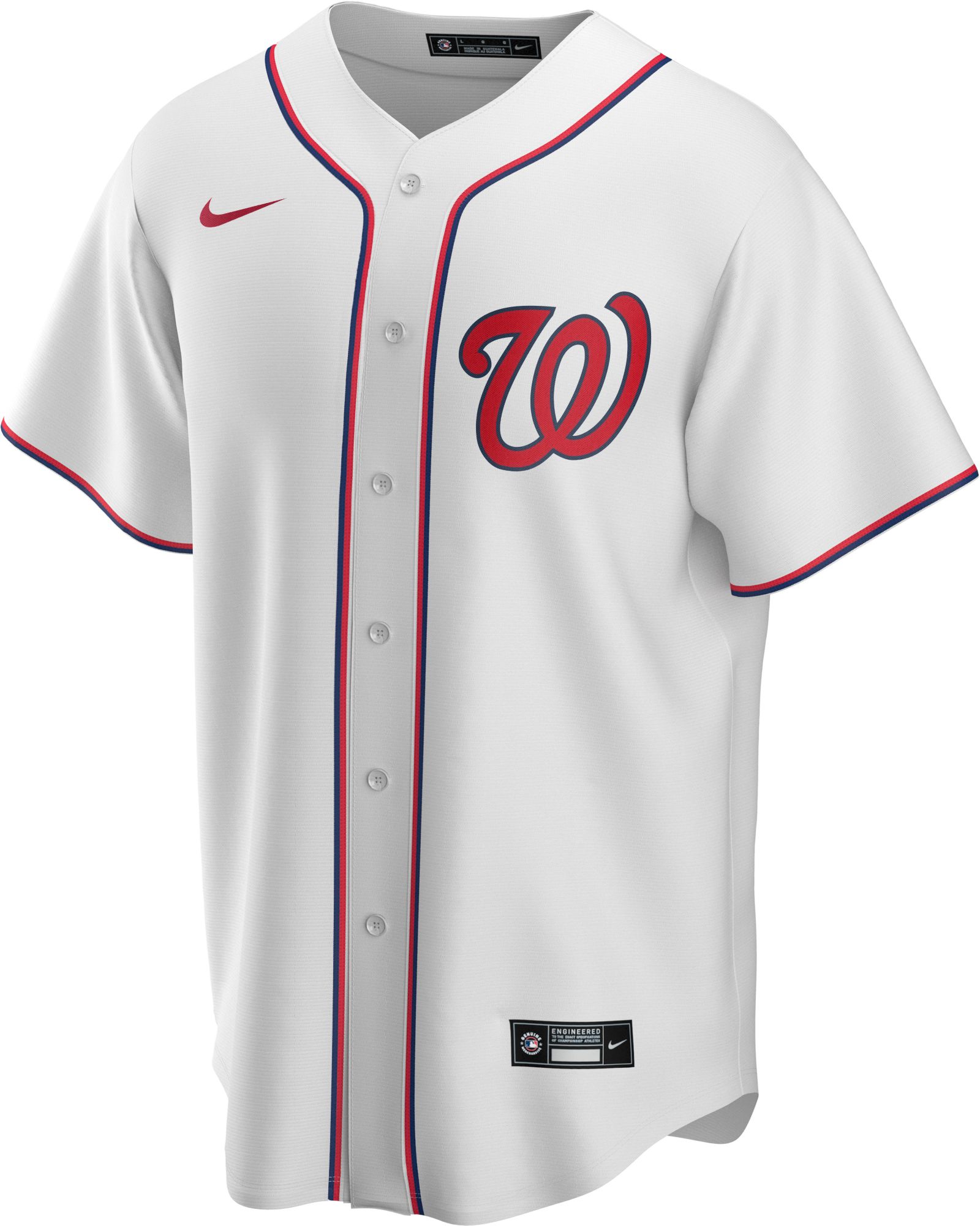 Nike Men's Replica Washington Nationals Stephen Strasburg #37 White Cool Base Jersey product image