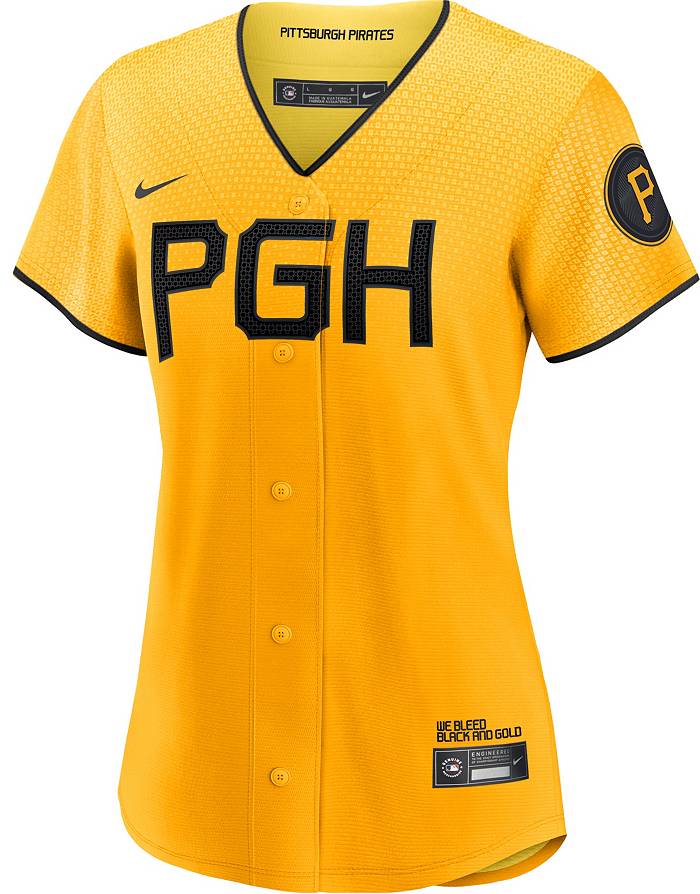 Men's Nike Ke'Bryan Hayes White Pittsburgh Pirates Home Replica Jersey Size: Large
