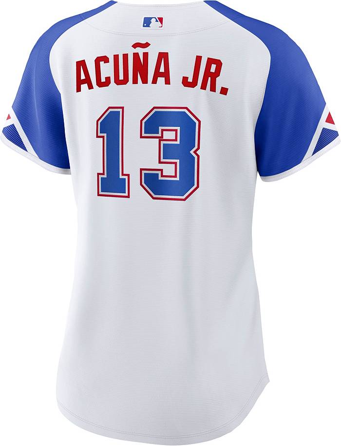Women's Nike Ronald Acuna Jr. White Atlanta Braves 2022 Gold