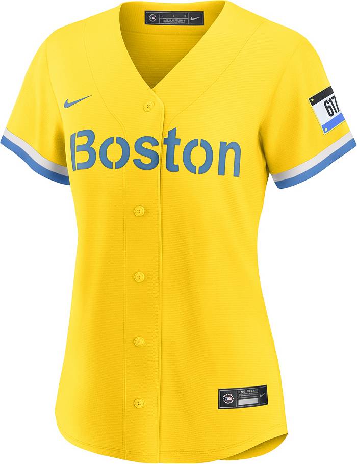 Lids Boston Red Sox Nike Women's City Connect Replica Jersey - Gold/Light  Blue