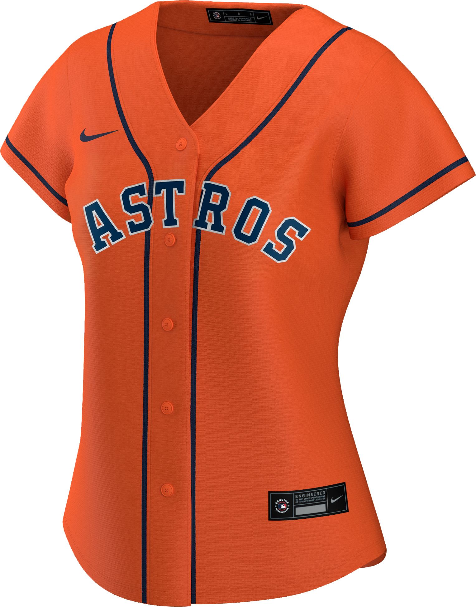 Nike Women's Replica Houston Astros Jose Altuve #27 Cool Base Orange Jersey product image