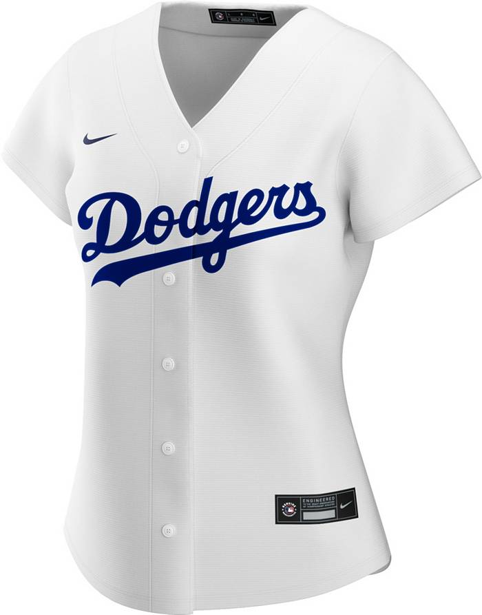 Nike Women's Replica Los Angeles Dodgers Mookie Betts #50 Cool Base White Jersey