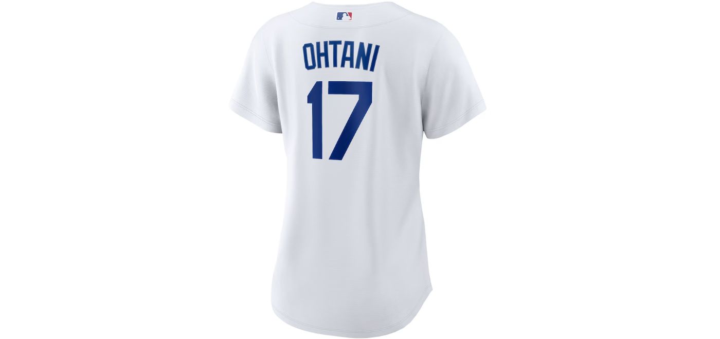 Nike Women s Los Angeles Dodgers Shohei Ohtani 17 White Cool Base Jersey Dick s Sporting Goods