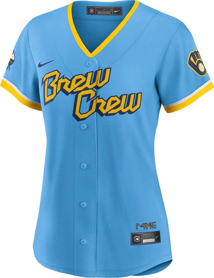 Milwaukee Brewers Nike Road Cooperstown Collection Team Jersey - Powder Blue