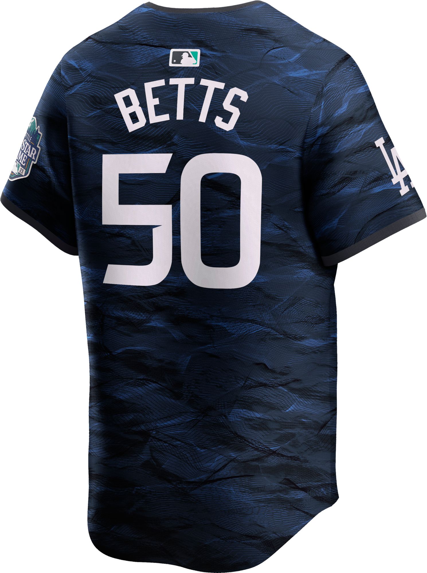 Nike Men's Los Angeles Dodgers 2023 All-Star Game Mookie Betts #50 Blue Cool Base Jersey product image