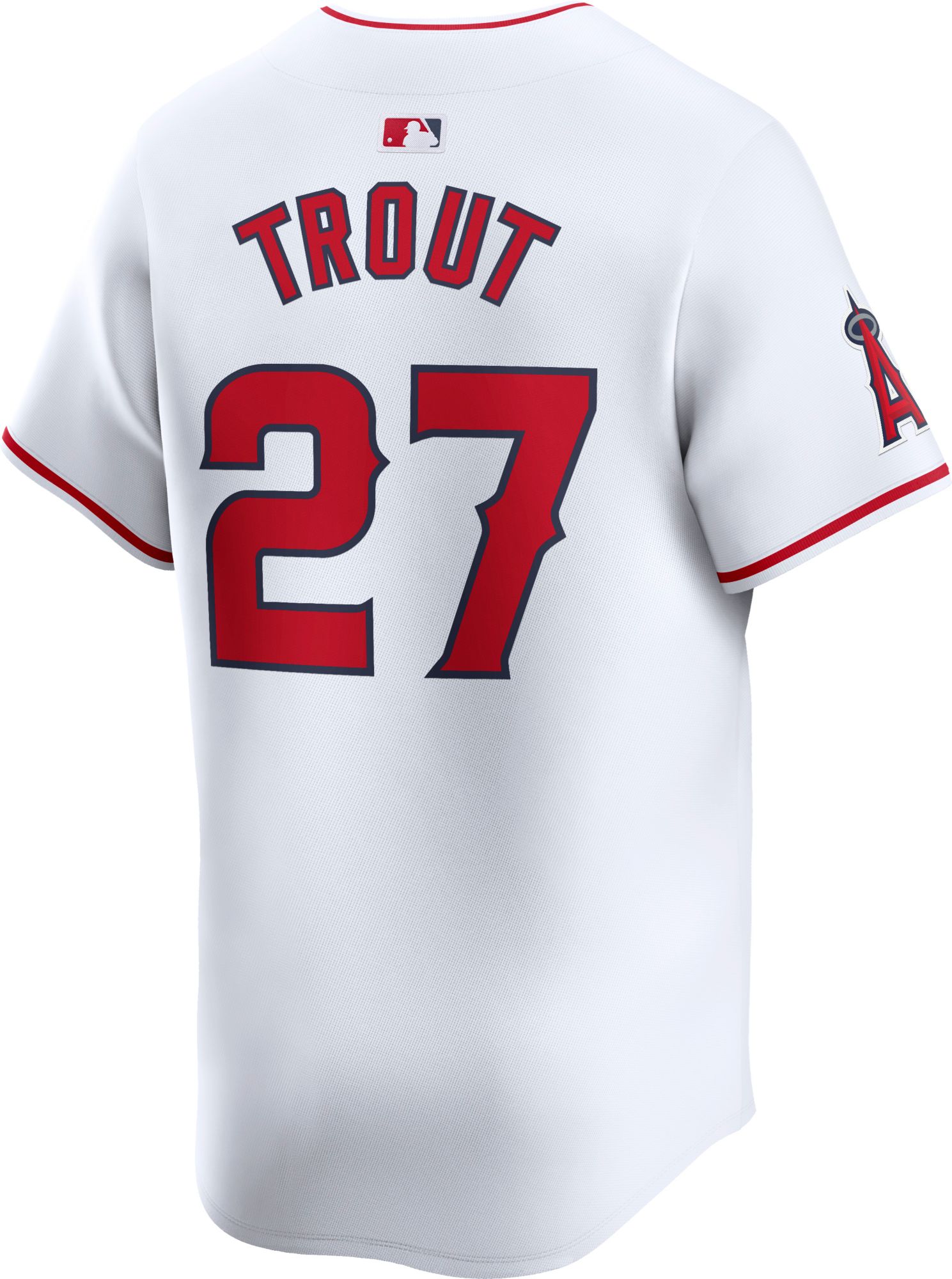 Nike Men's Los Angeles Angels Mike Trout #27 White Limited Vapor Jersey product image