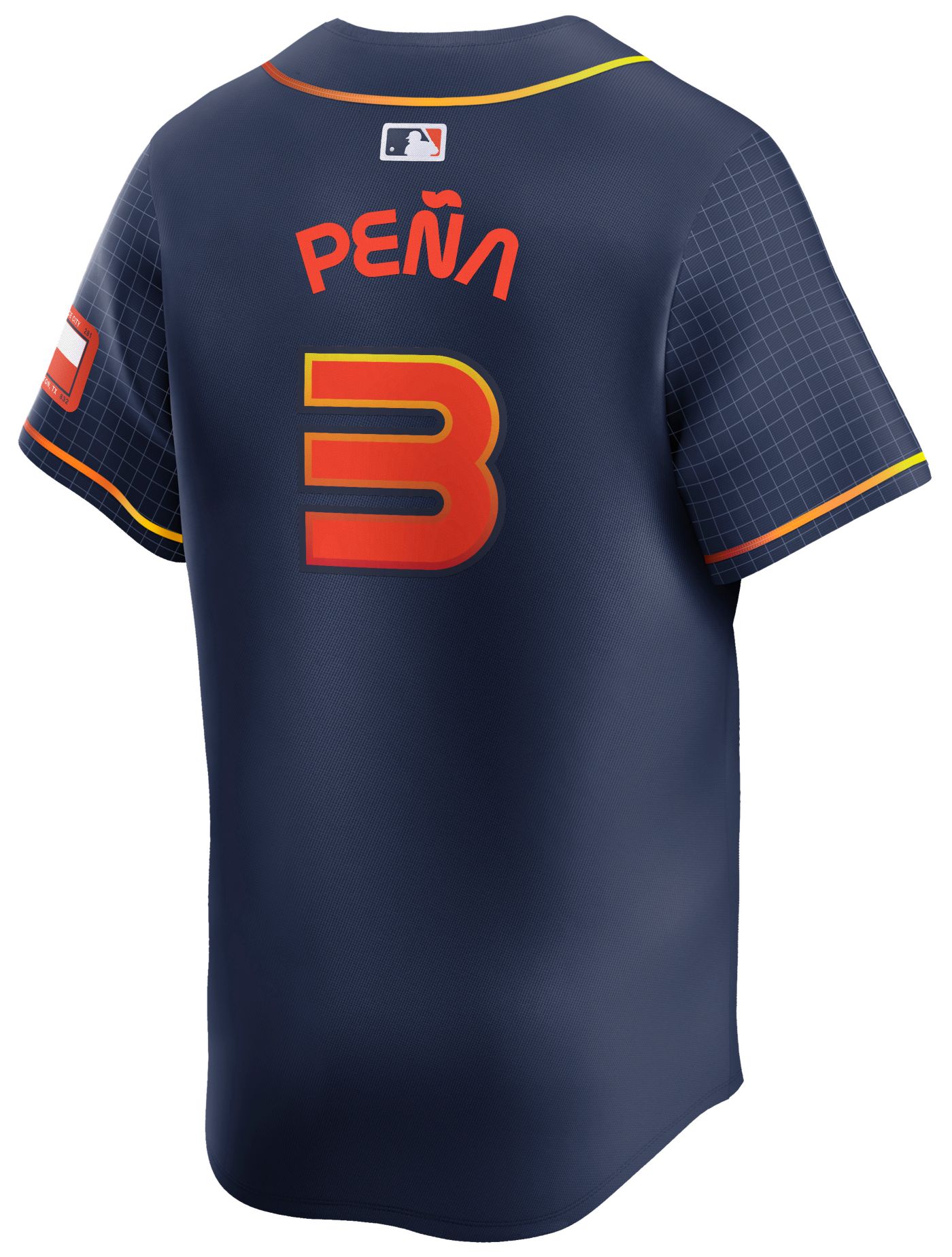 Houston Astros Jeremy Peña Gold World store Series Jersey