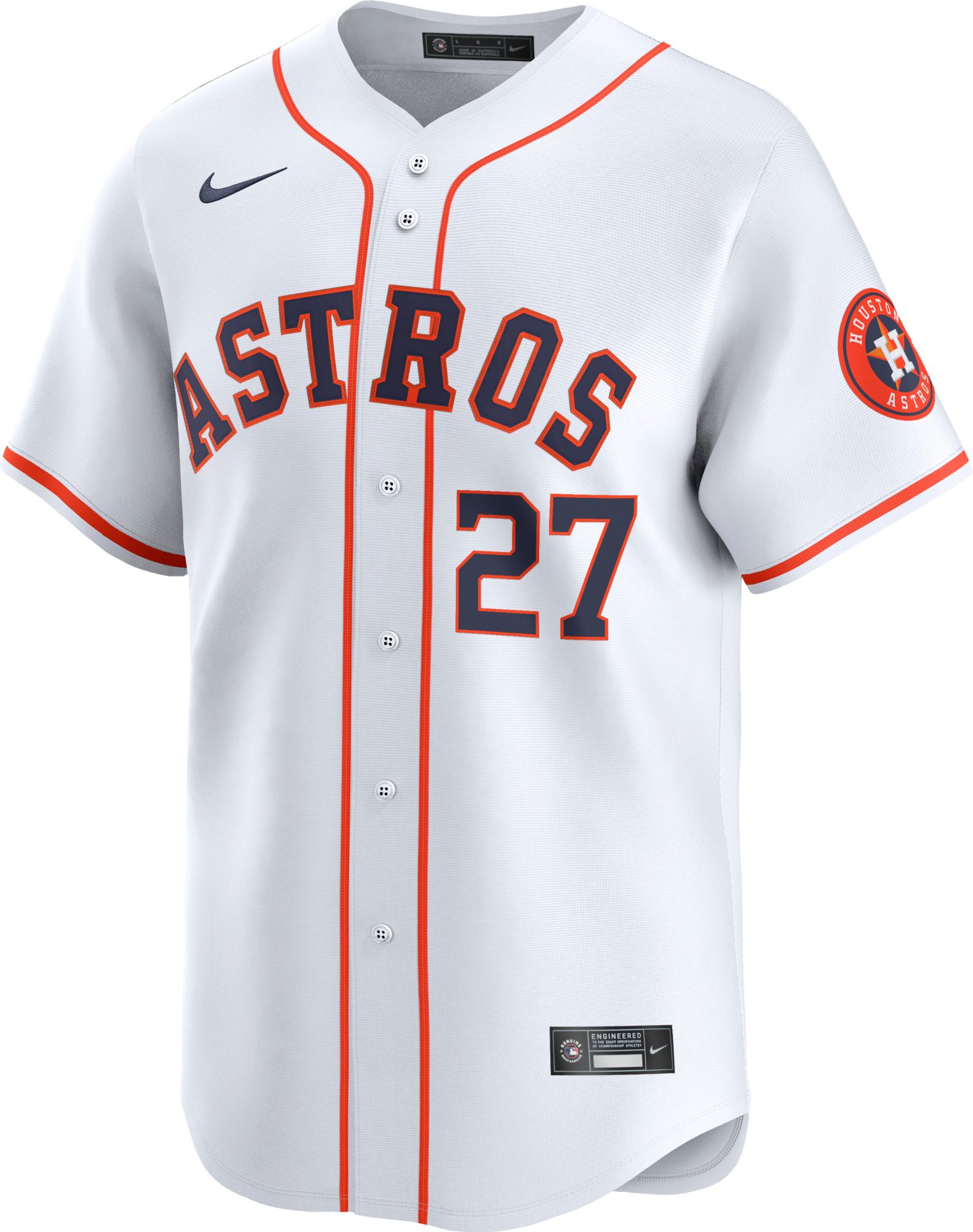 Nike Men's Houston Astros José Altuve #27 White Limited Vapor Jersey product image