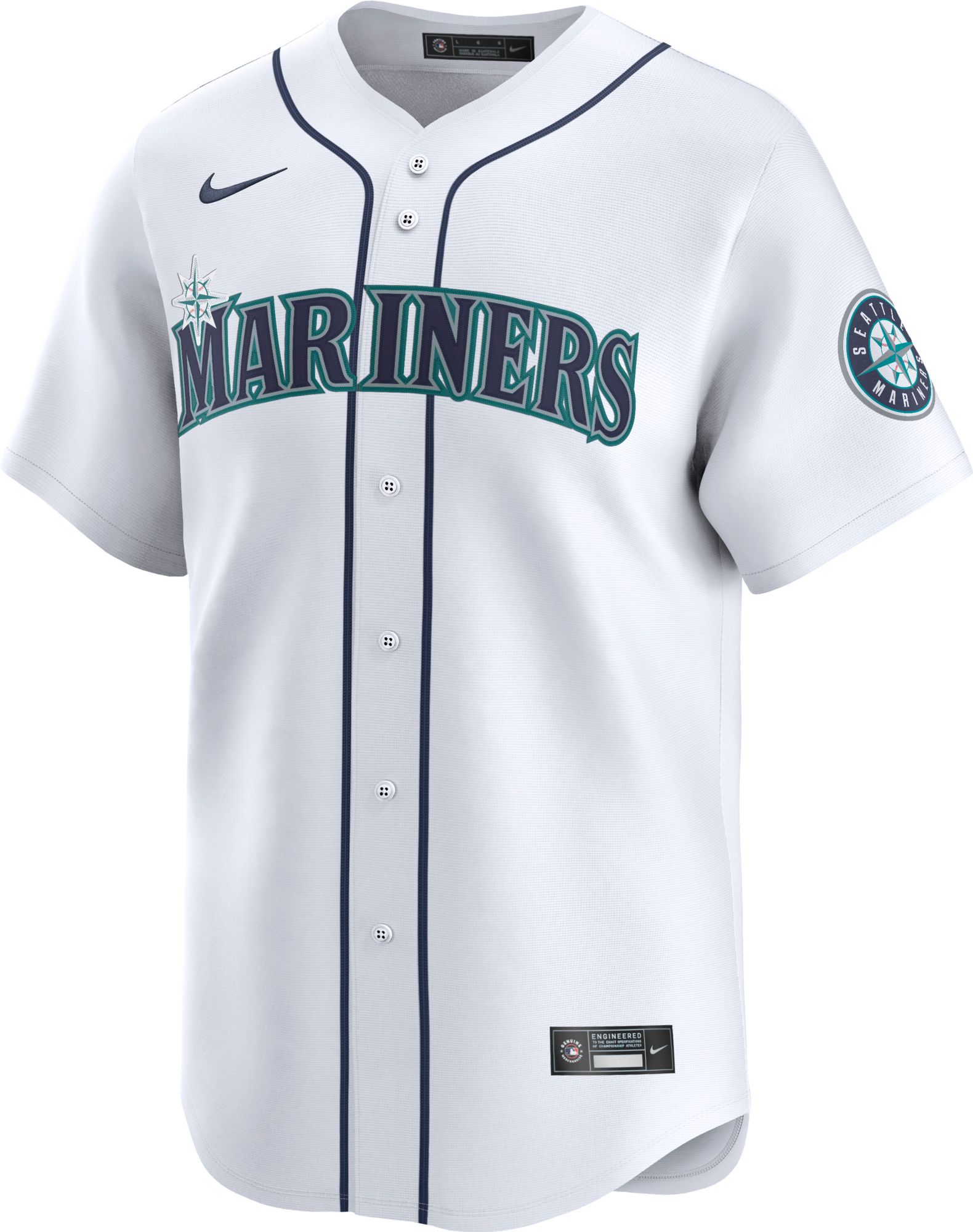 Nike Men's Seattle Mariners Julio Rodríguez #44 White Limited Vapor Jersey