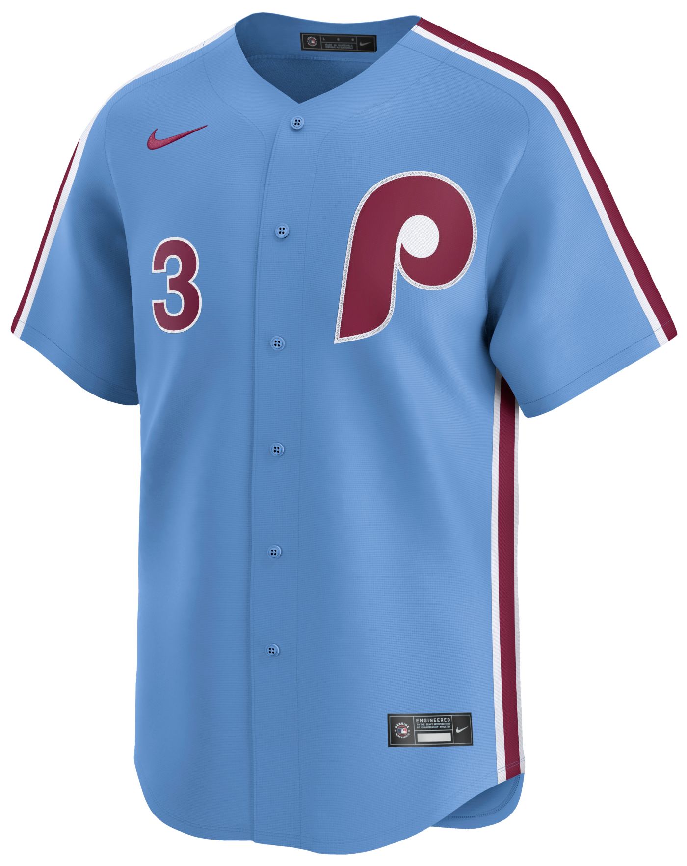 Nike Men s Philadelphia Phillies Bryce Harper 3 Blue Cool Base Jersey Dick s Sporting Goods