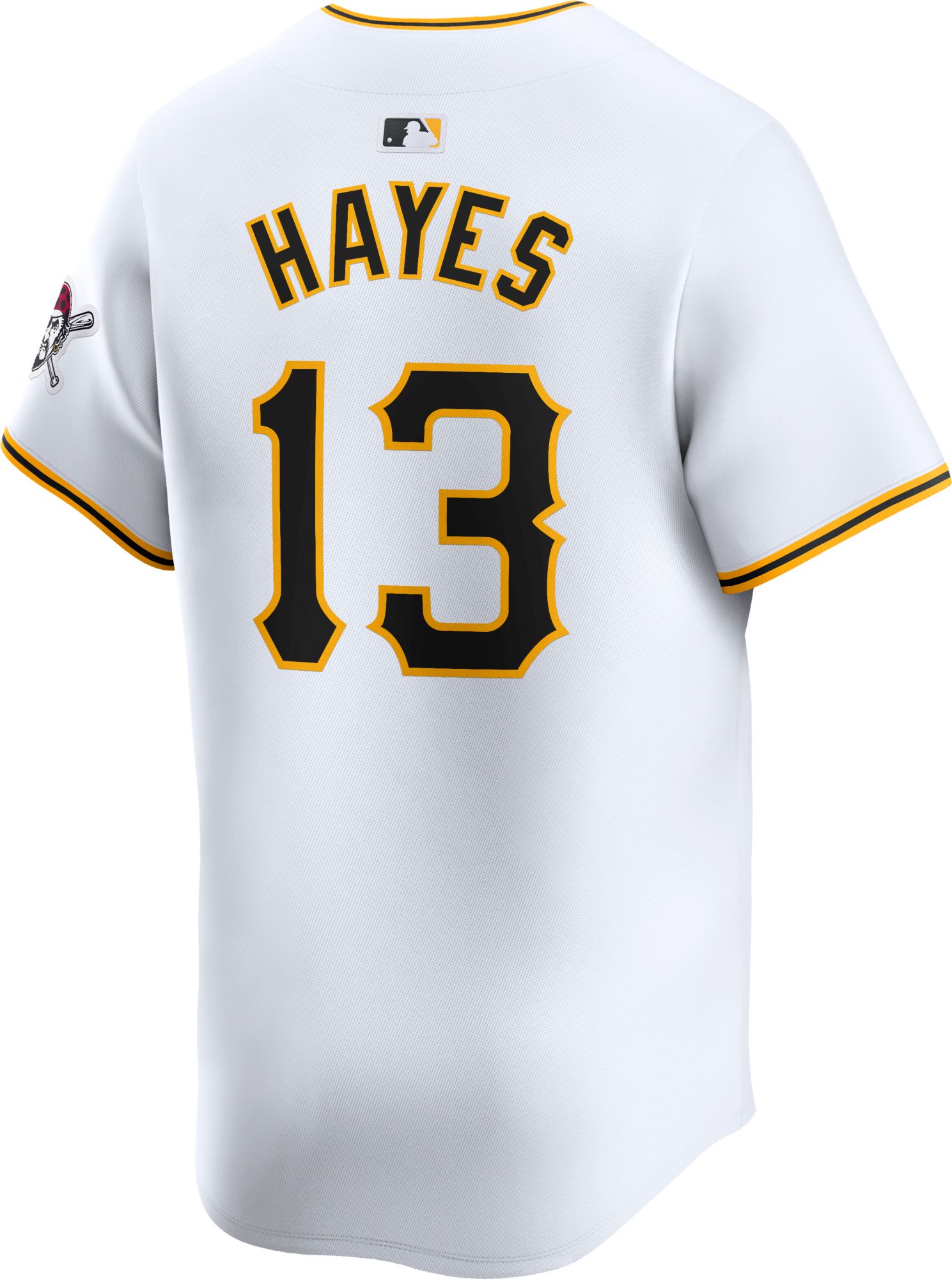 Nike Men's Pittsburgh Pirates Ke'Bryan Hayes #13 White Limited Vapor Jersey product image