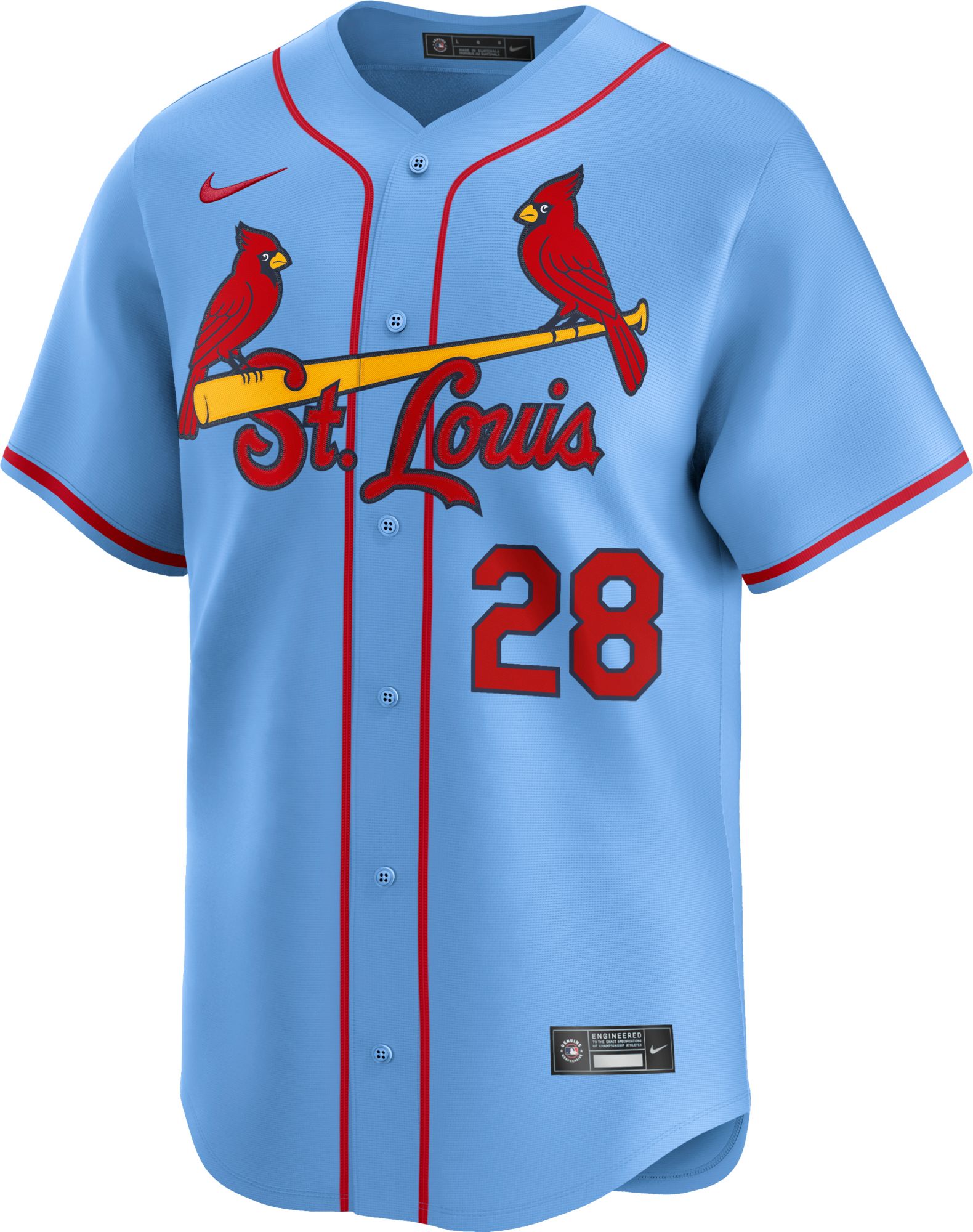 Nike Men's St. Louis Cardinals Nolan Arenado #28 Blue Limited Vapor Jersey product image