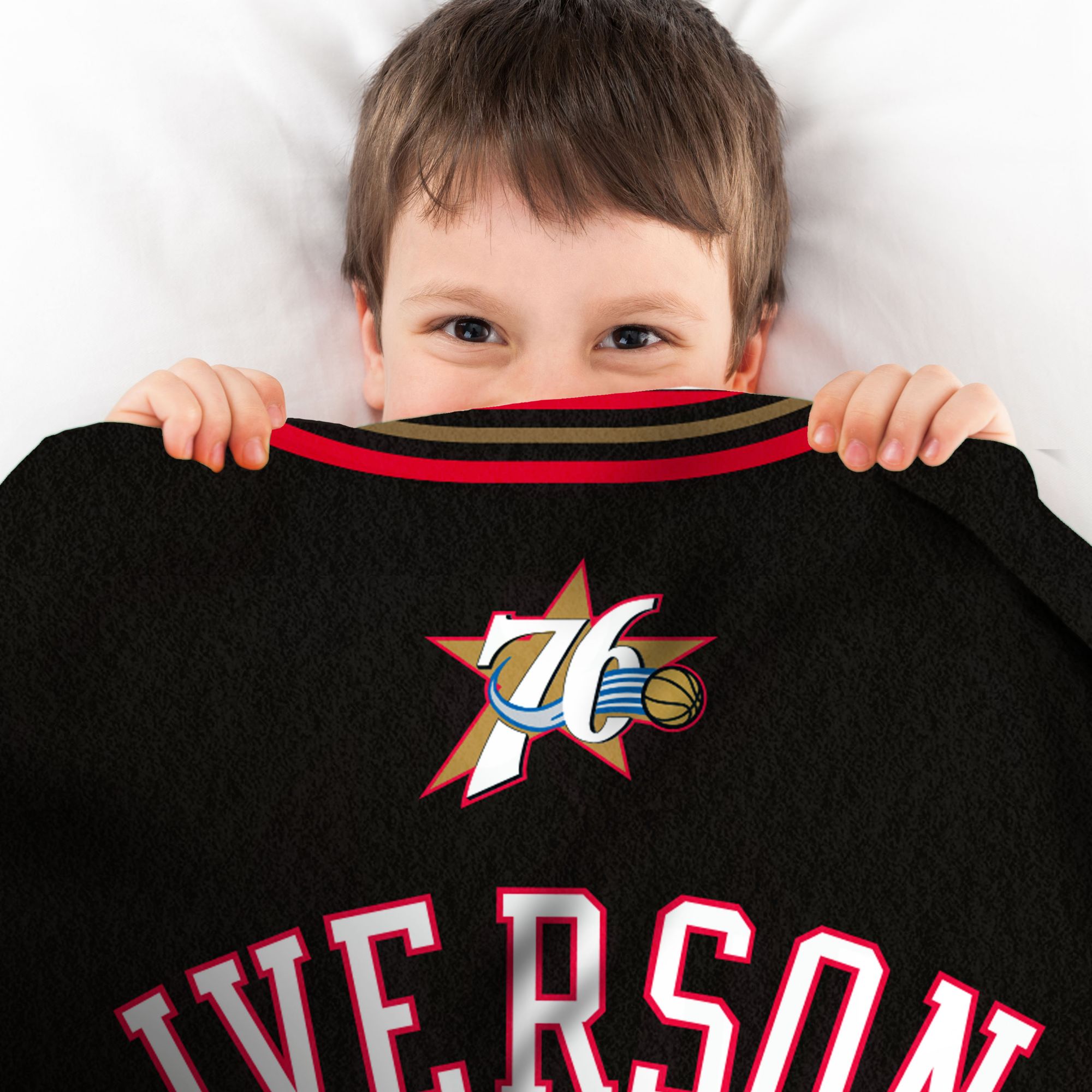 Bleacher Creatures Philadelphia 76ers Allen Iverson #3 Raschel Plush Blanket product image