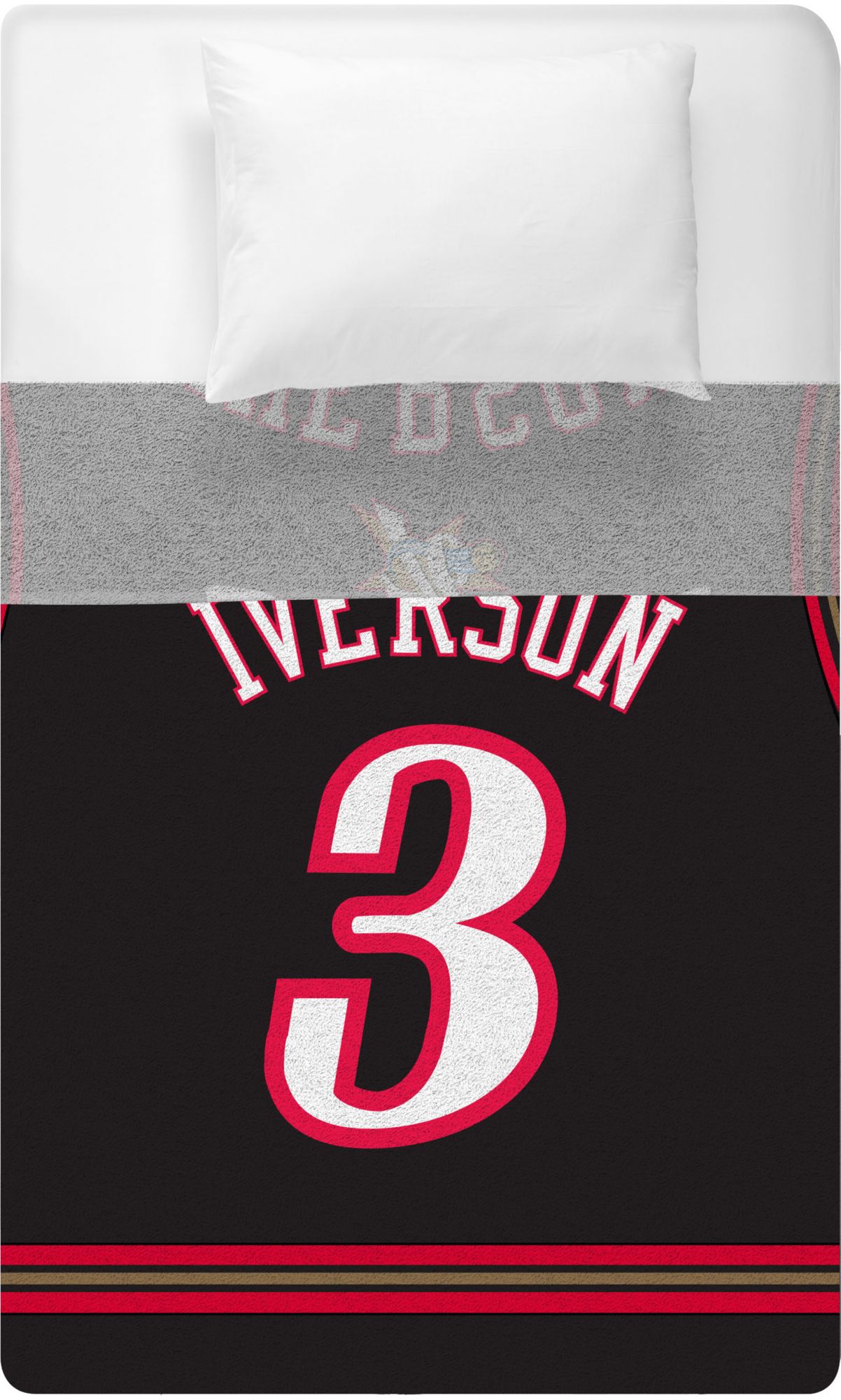 Bleacher Creatures Philadelphia 76ers Allen Iverson #3 Raschel Plush Blanket product image