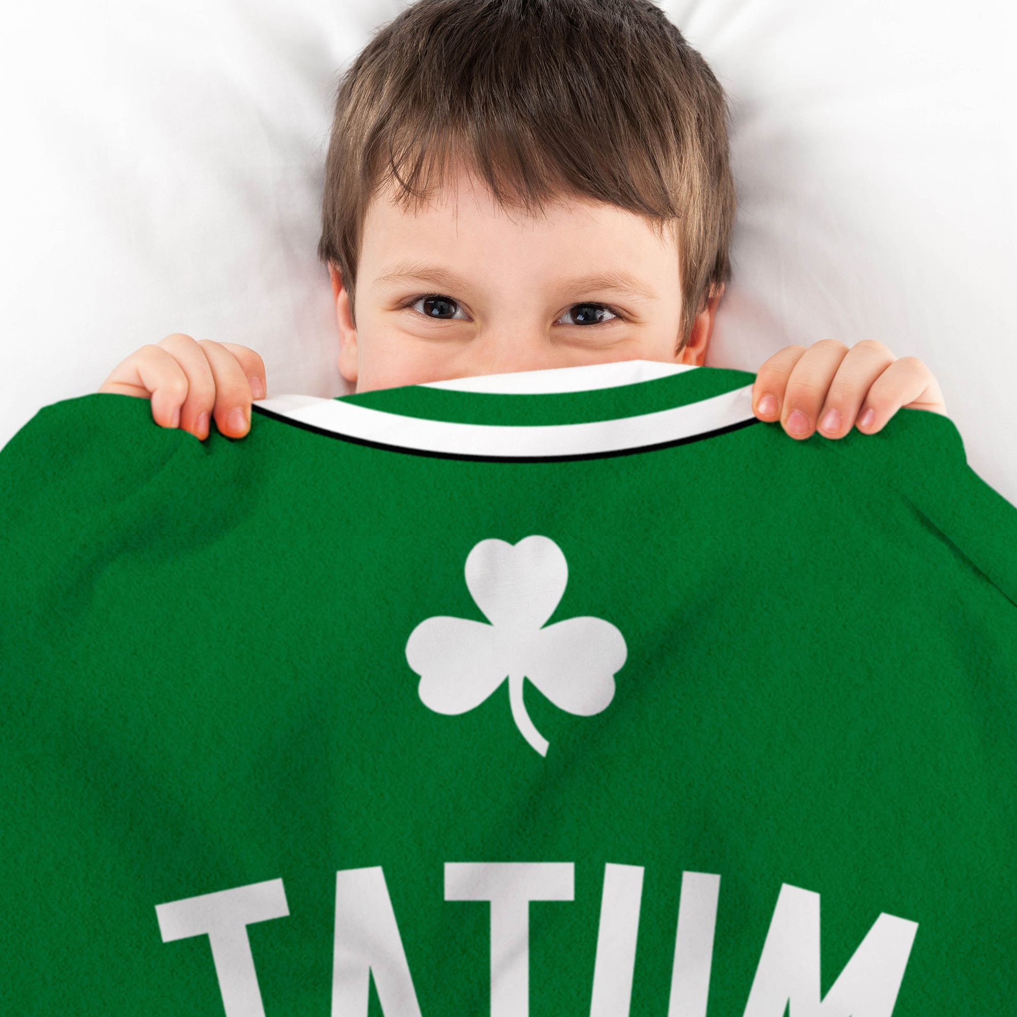 Bleacher Creatures Boston Celtics Jayson Tatum #0 Raschel Plush Blanket product image