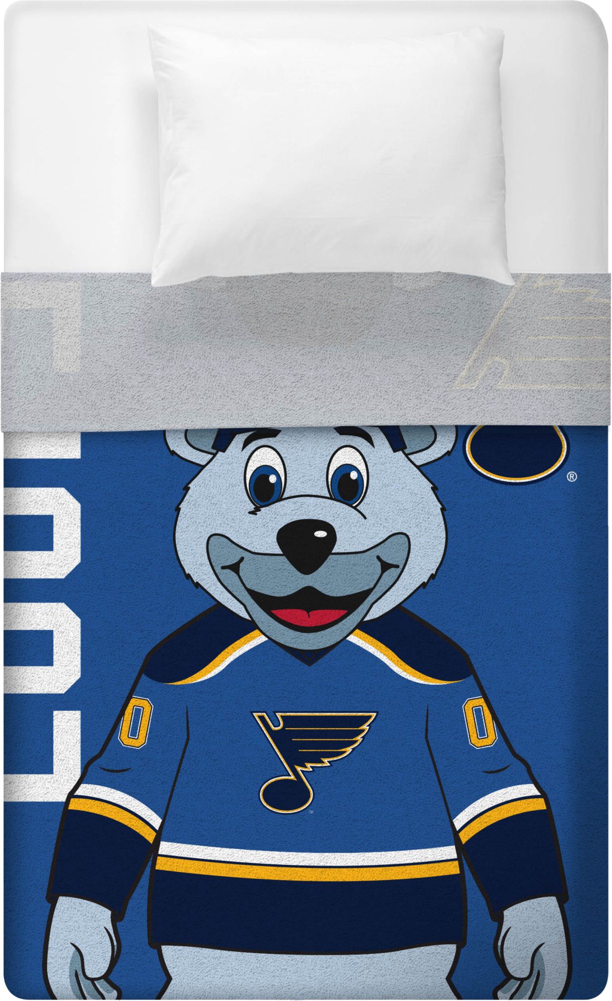 Uncanny Brands St. Louis Blues Louie The Bear Blanket