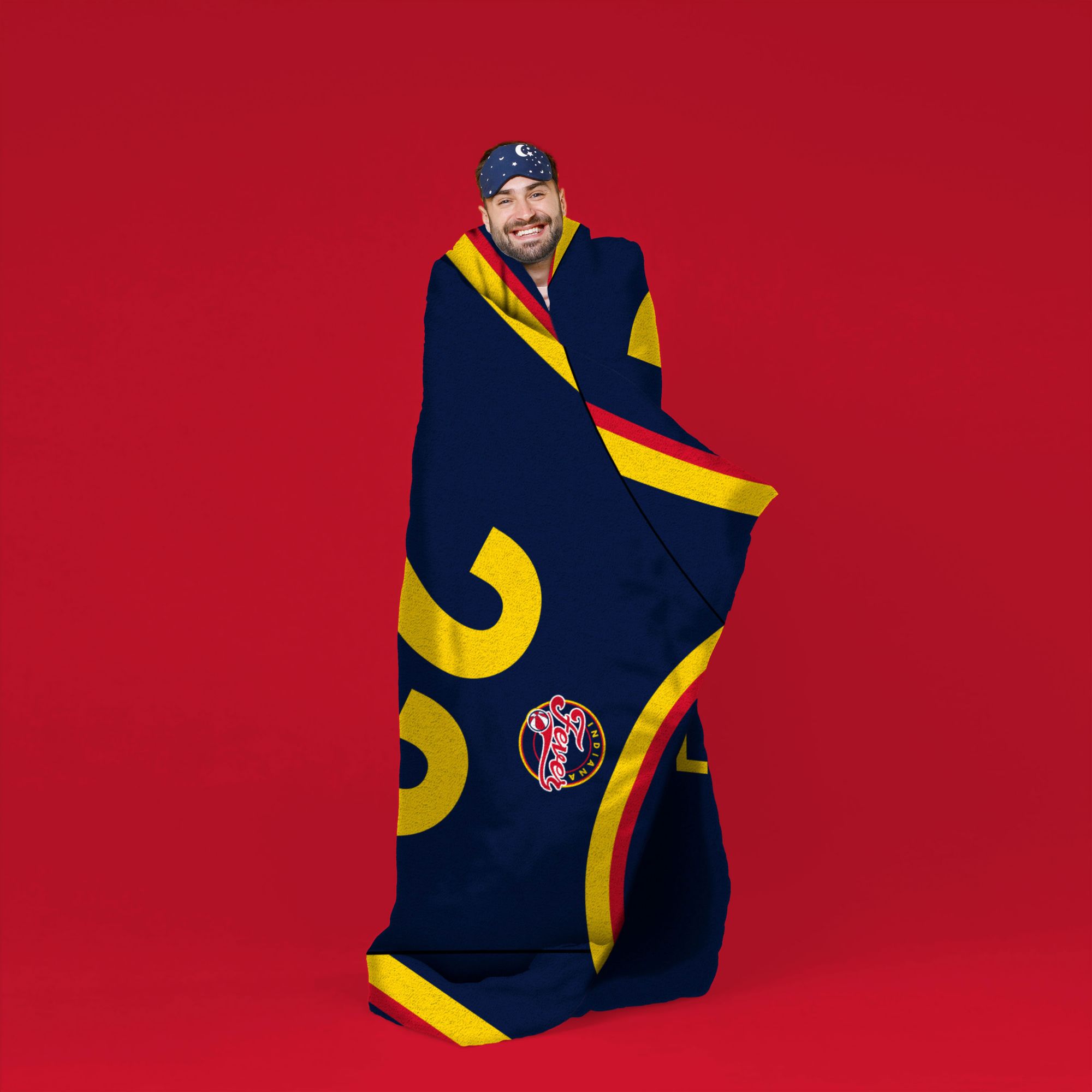 Uncanny Brands Adult Indiana Fever Caitlin Clark #22 Supersoft Throw Blanket product image