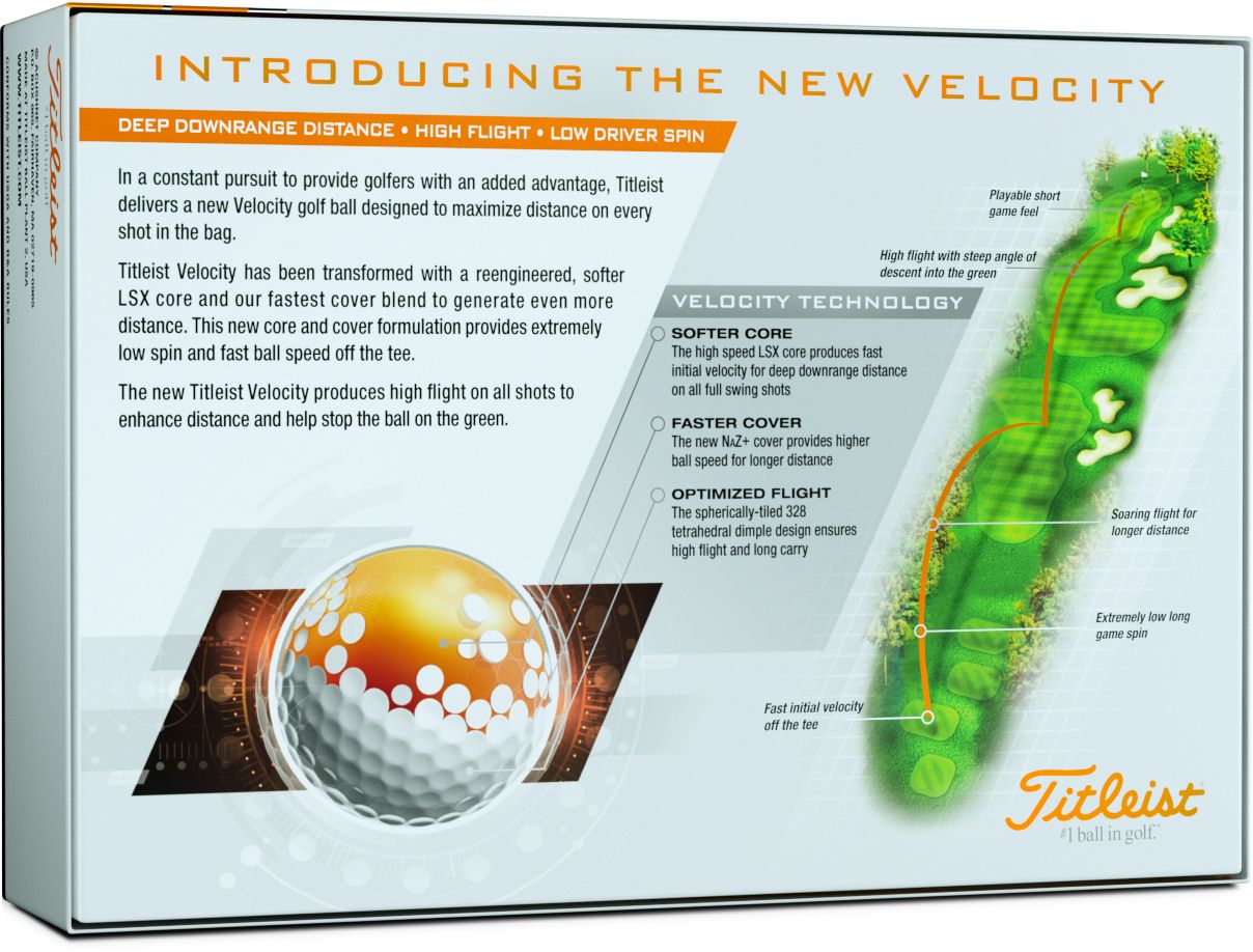 Titleist Velocity Double Numbers Golf Balls - Prior Generation product image