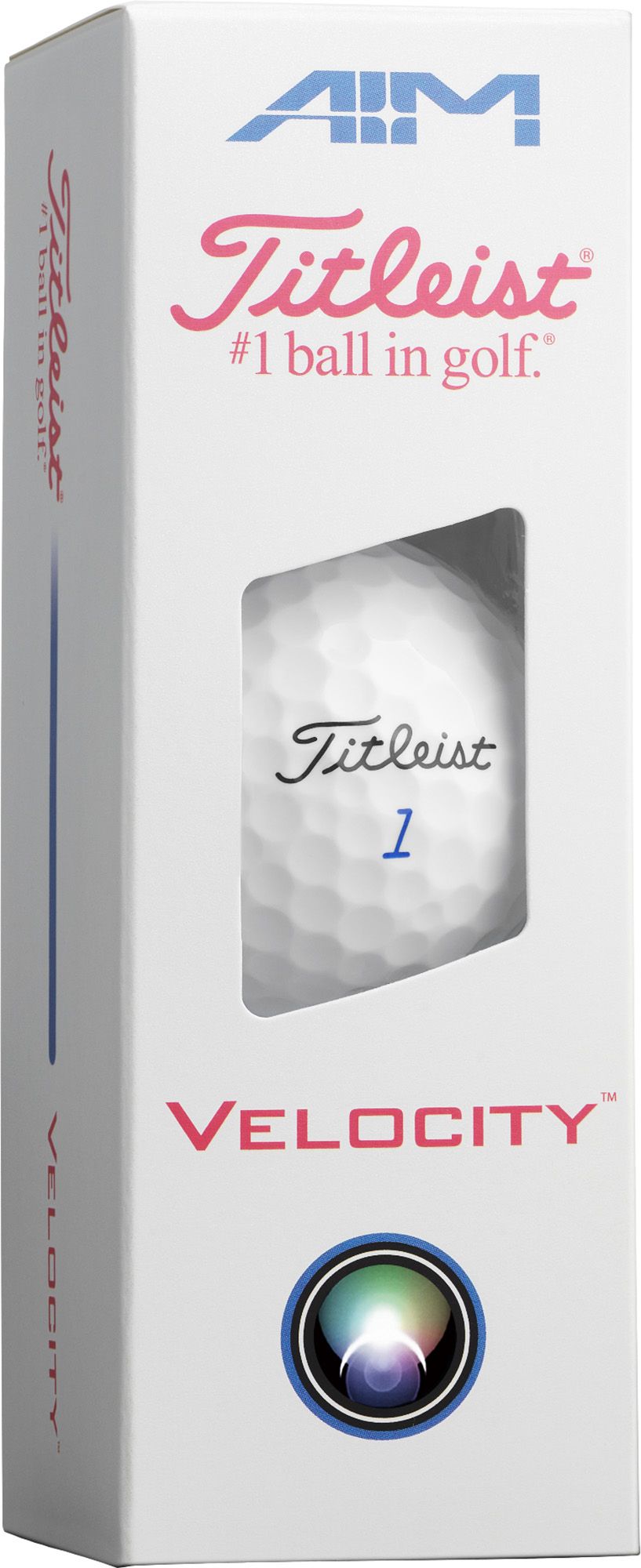Titleist 2026 Velocity AIM Performance - Red, White, & Blue Golf Balls product image