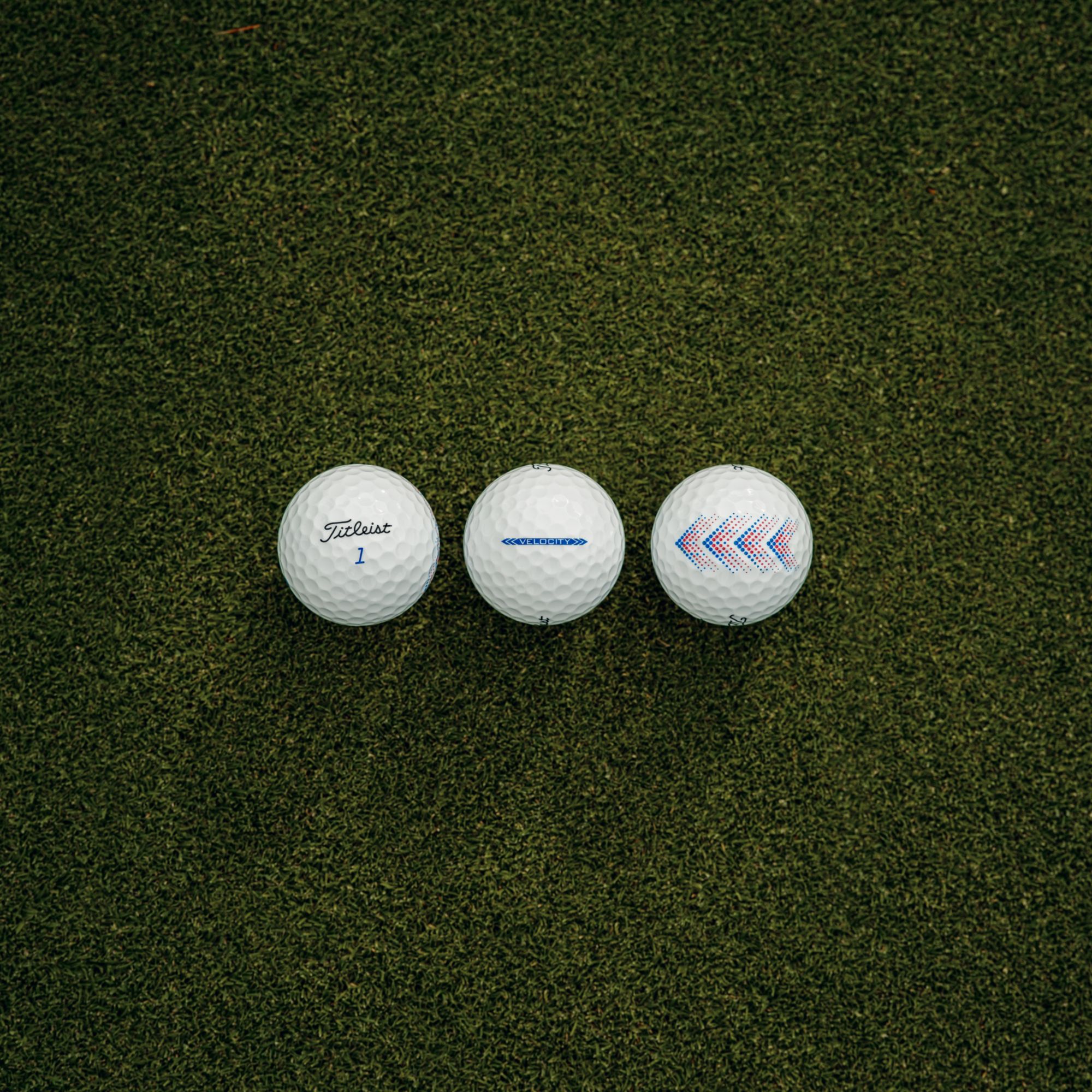 Titleist 2026 Velocity AIM Performance - Red, White, & Blue Golf Balls product image