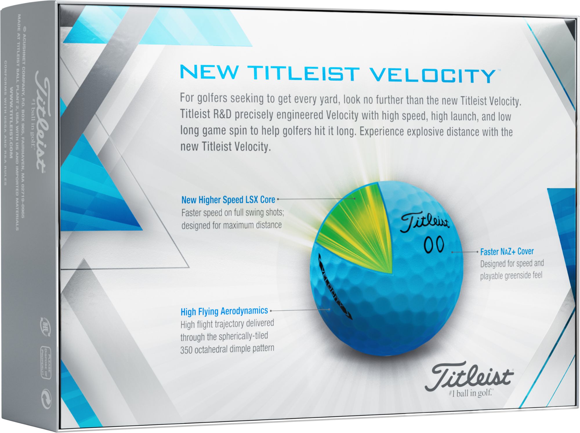 Titleist Velocity Matte Golf Balls - Prior Generation product image