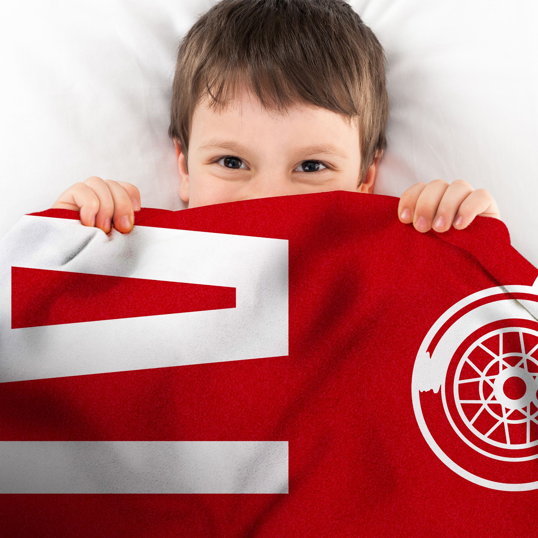 Uncanny Brands Detroit Red Wings Rally Al Raschel Plush Blanket product image