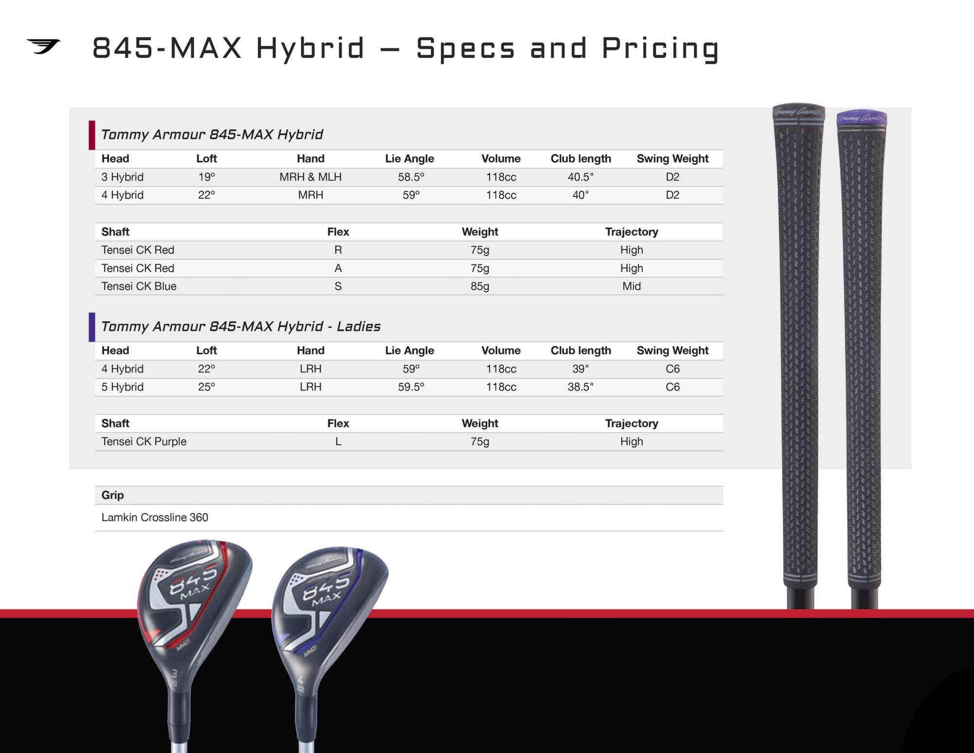 Tommy Armour Women's 845-MAX Hybrid/Irons product image