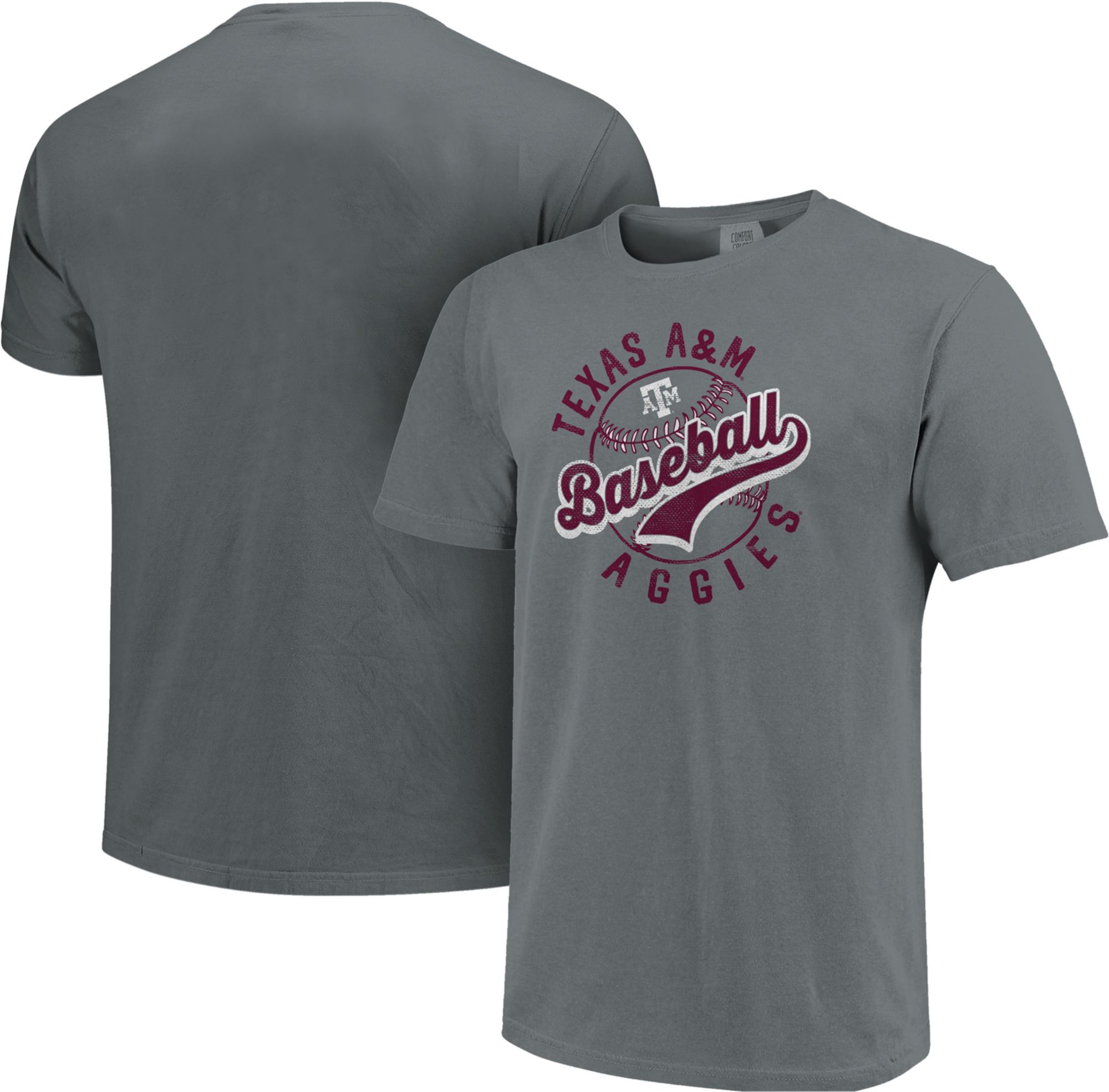Image One Men's Texas A&M Aggies Grey Baseball Logo T-Shirt product image