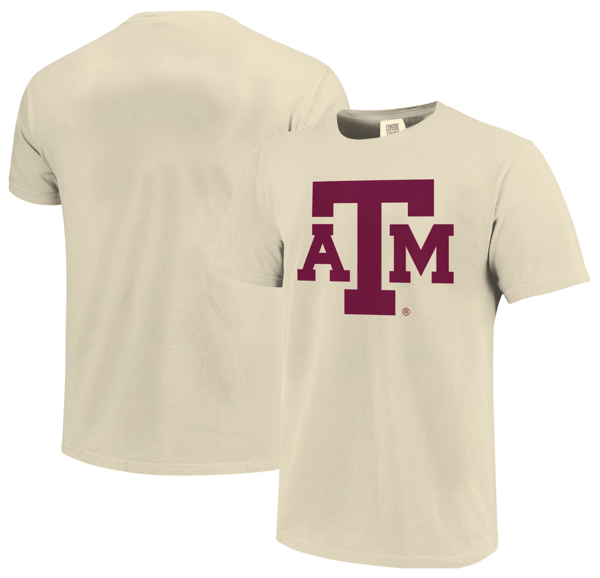 Image One Men's Texas A&M Aggies Ivory Primary Logo T-Shirt product image