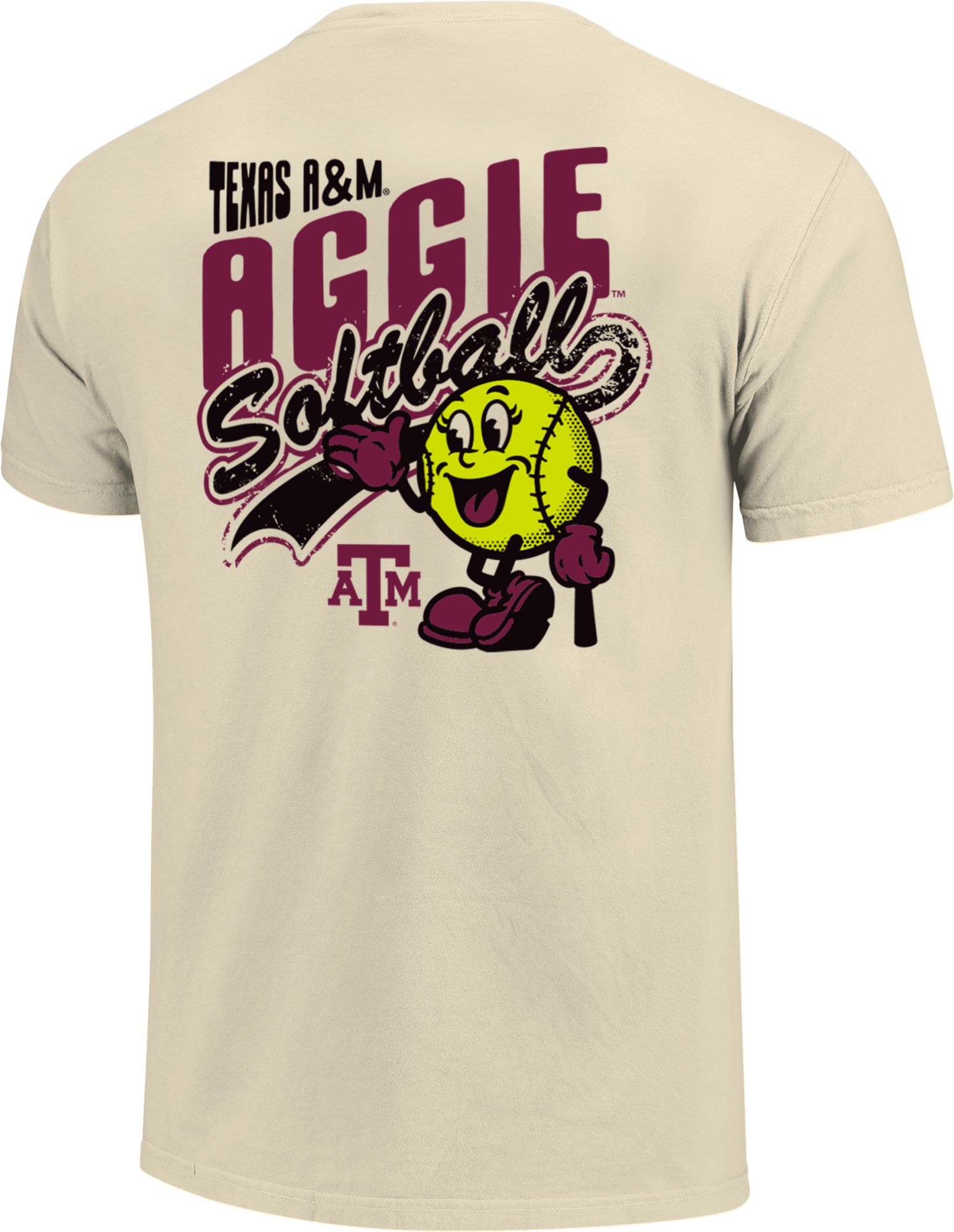 Image One Men's Texas A&M Aggies Ivory Retro Vibe T-Shirt product image