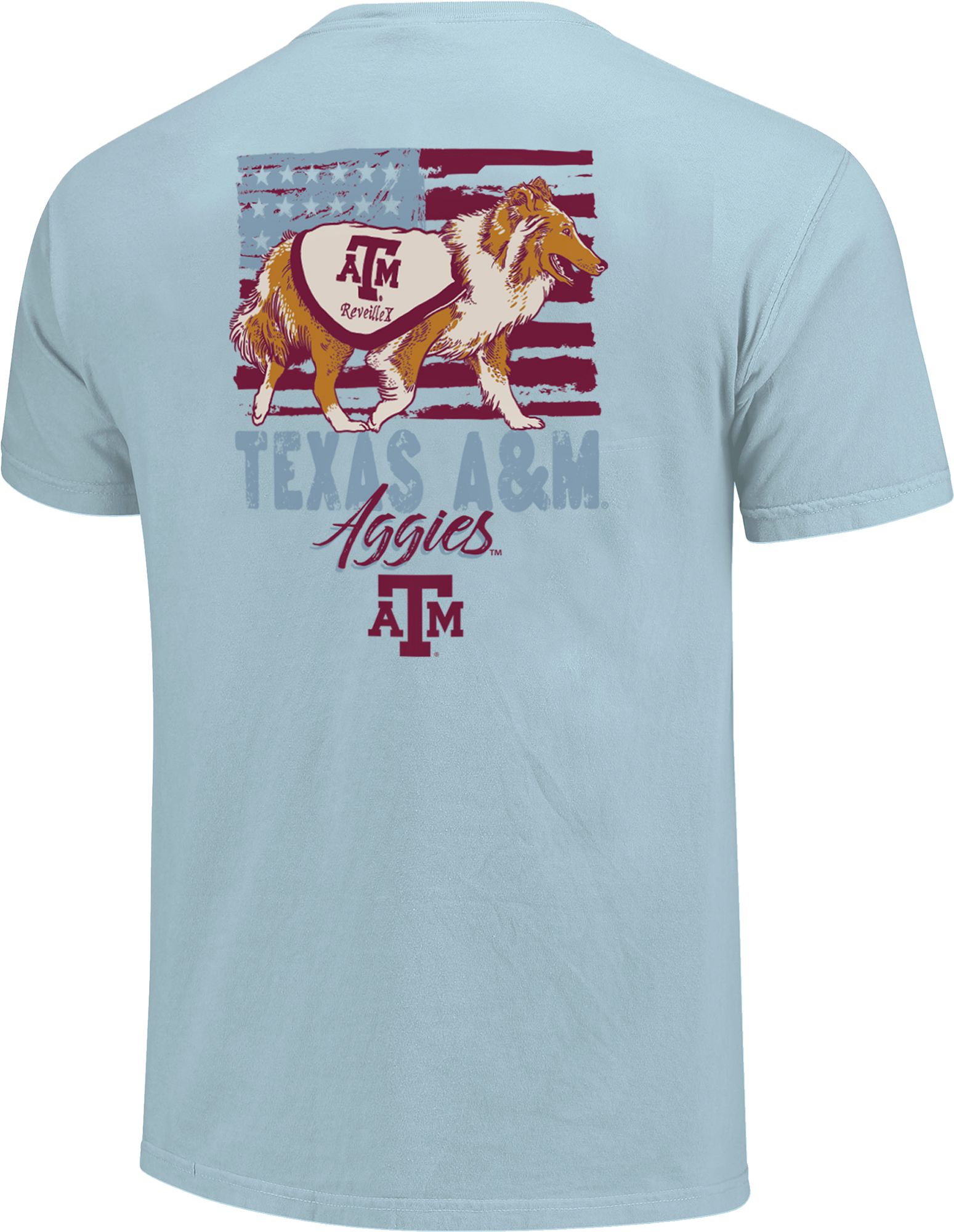 Image One Adult Texas A&M Aggies Americana Light Blue T-Shirt product image