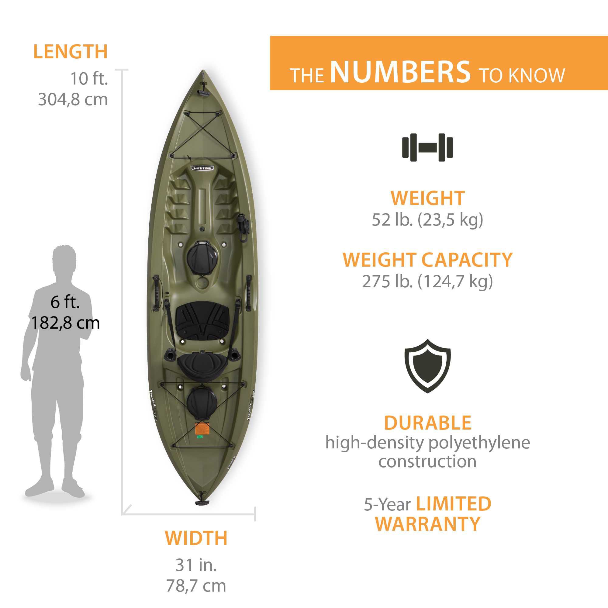 Lifetime Tamarack 120 Angler Kayak